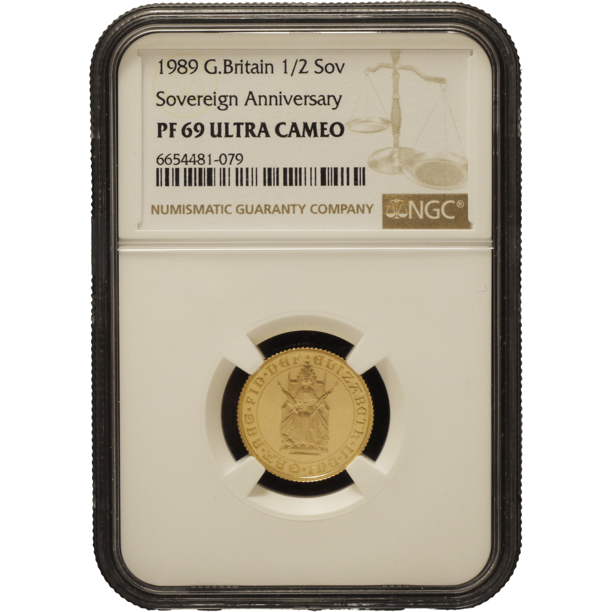 イギリス 1/2ソヴリン金貨 1989年 ロンドン鋳 ソヴリン発行500周年 - NJ BUYER'S MARKETPLACE