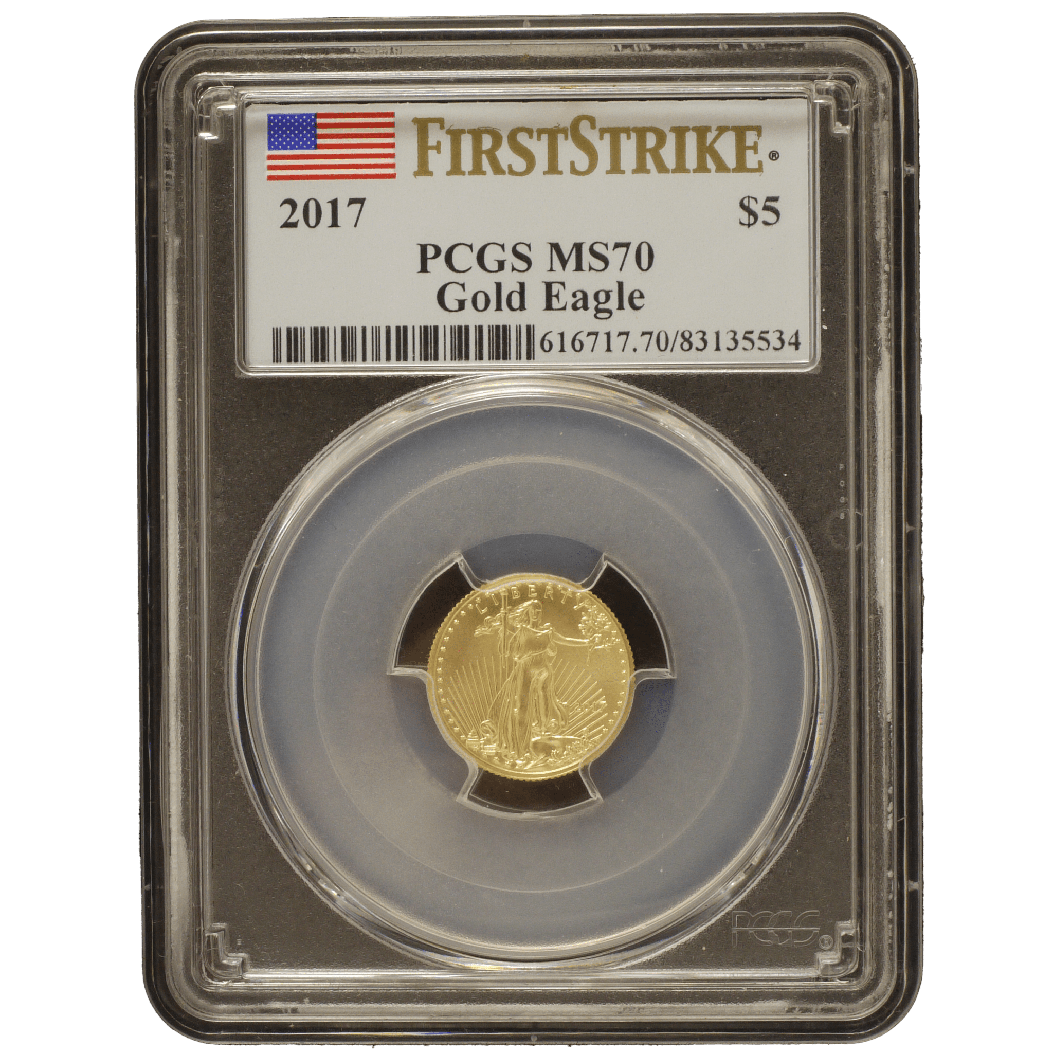 アメリカ 5ドル金貨 2017年 イーグル PCGS MS70 First Strike - NJ BUYER'S MARKETPLACE