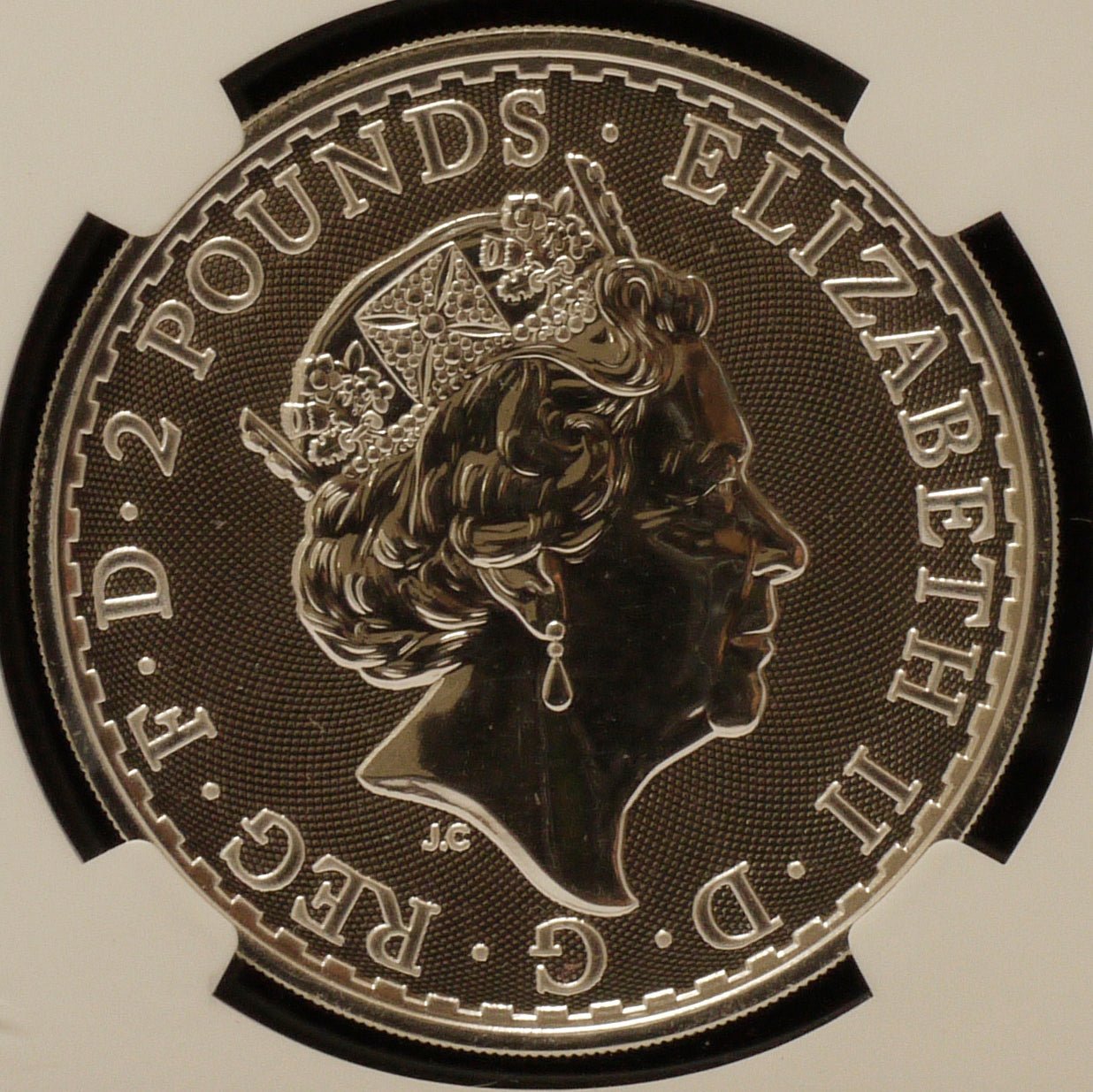 イギリス 2ポンド銀貨 2019年 ロンドン鋳 ブリタニア NGC MS69 First Releases - NJ BUYER'S MARKETPLACE