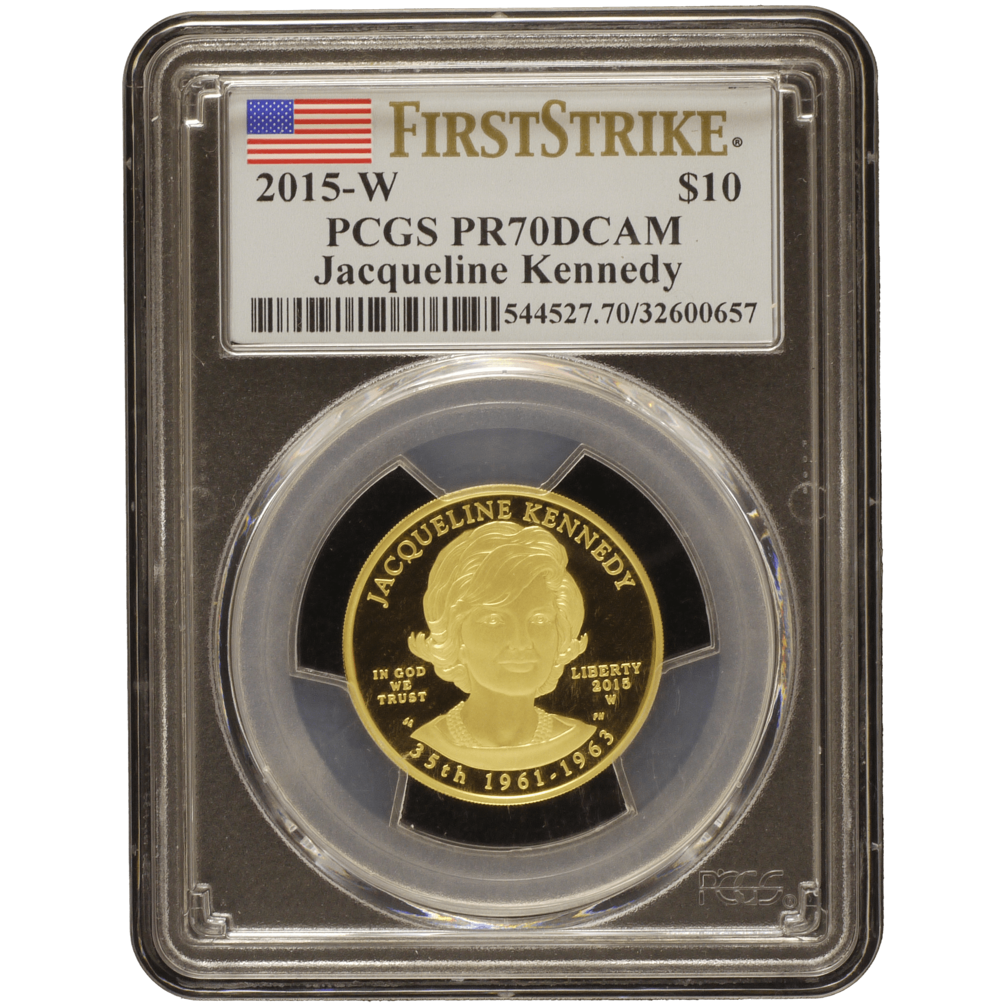 アメリカ 10ドル金貨 2015年 ウェストポイント鋳 ジャクリーン・ケネディ PCGS PR70 Deep Cameo First Stike - NJ BUYER'S MARKETPLACE