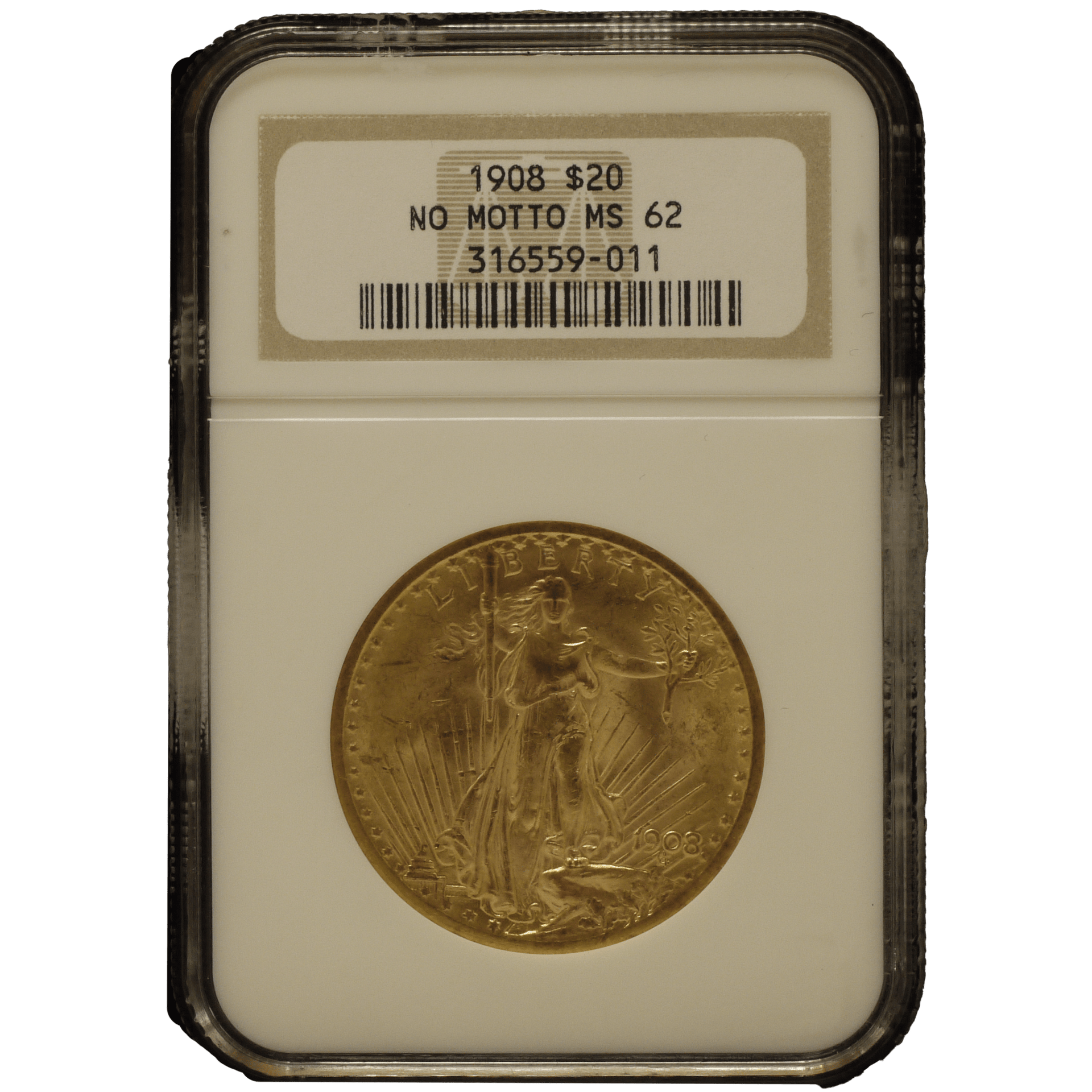 アメリカ 20ドル金貨 1908年 セント＝ゴーデンス NGC MS62｜NJ BUYER'S