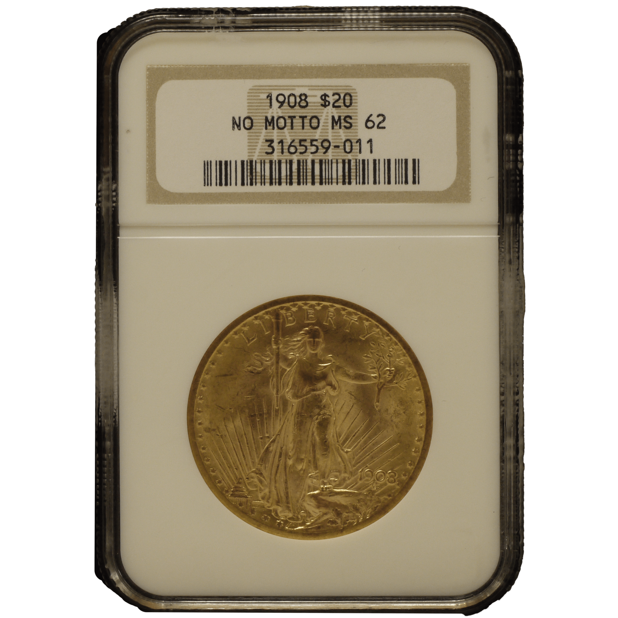 アメリカ 20ドル金貨 1908年 セント＝ゴーデンス NGC MS62 - NJ BUYER'S MARKETPLACE