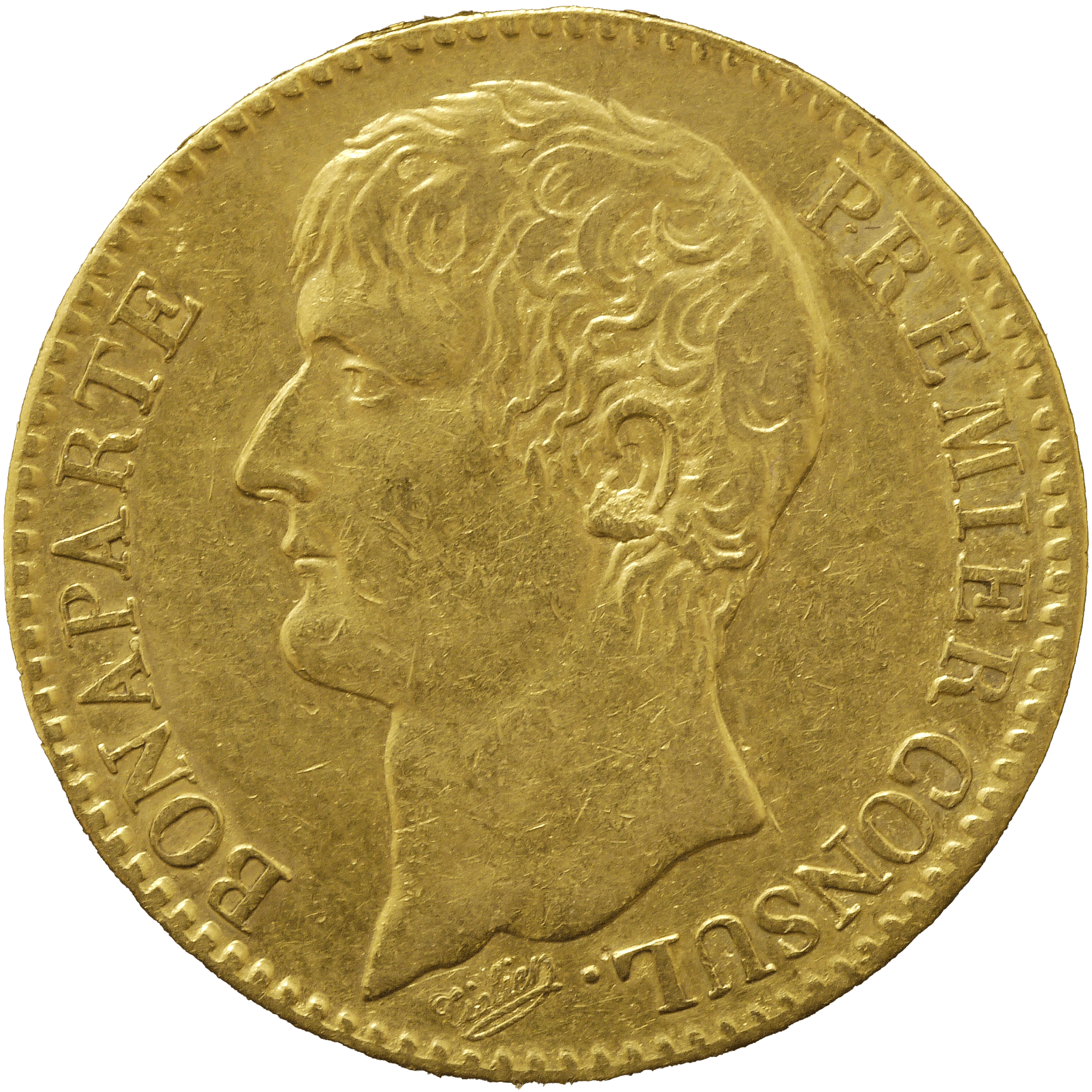 フランス 40フラン金貨 1802年 パリ鋳 ナポレオン1世 無冠 - NJ BUYER'S MARKETPLACE