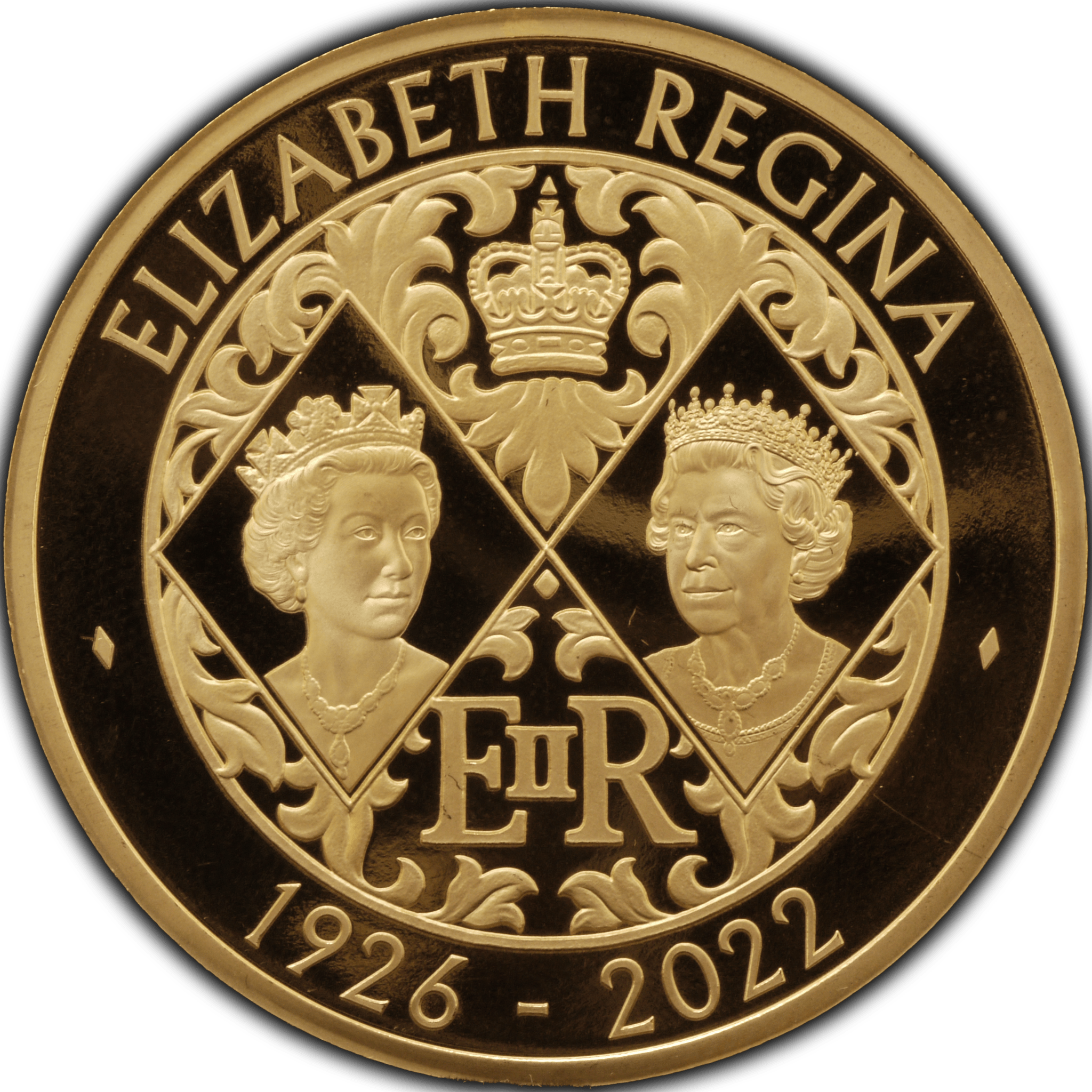 イギリス 5ポンド金貨 2022年 エリザベス2世追悼 ロンドン鋳