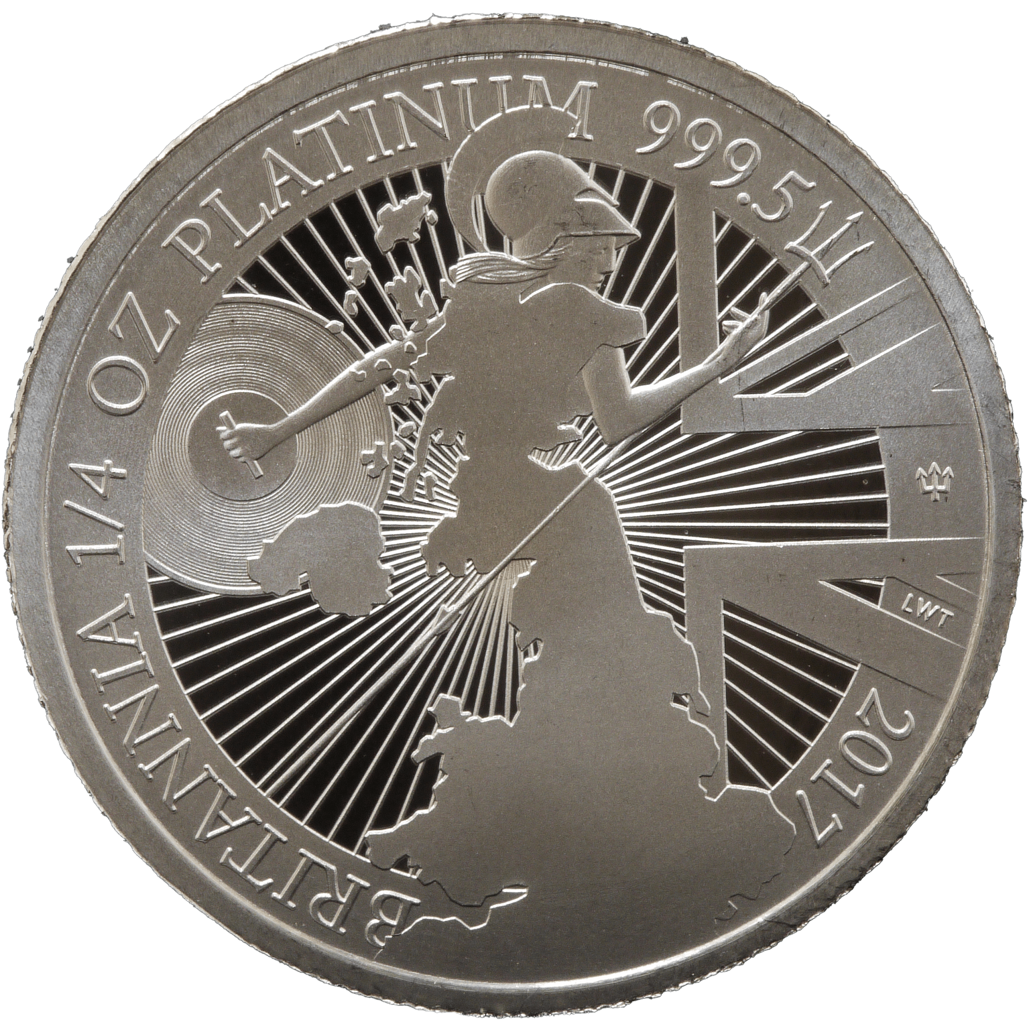 イギリス 25ポンドプラチナ貨 20017年 ブリタニア - NJ BUYER'S MARKETPLACE