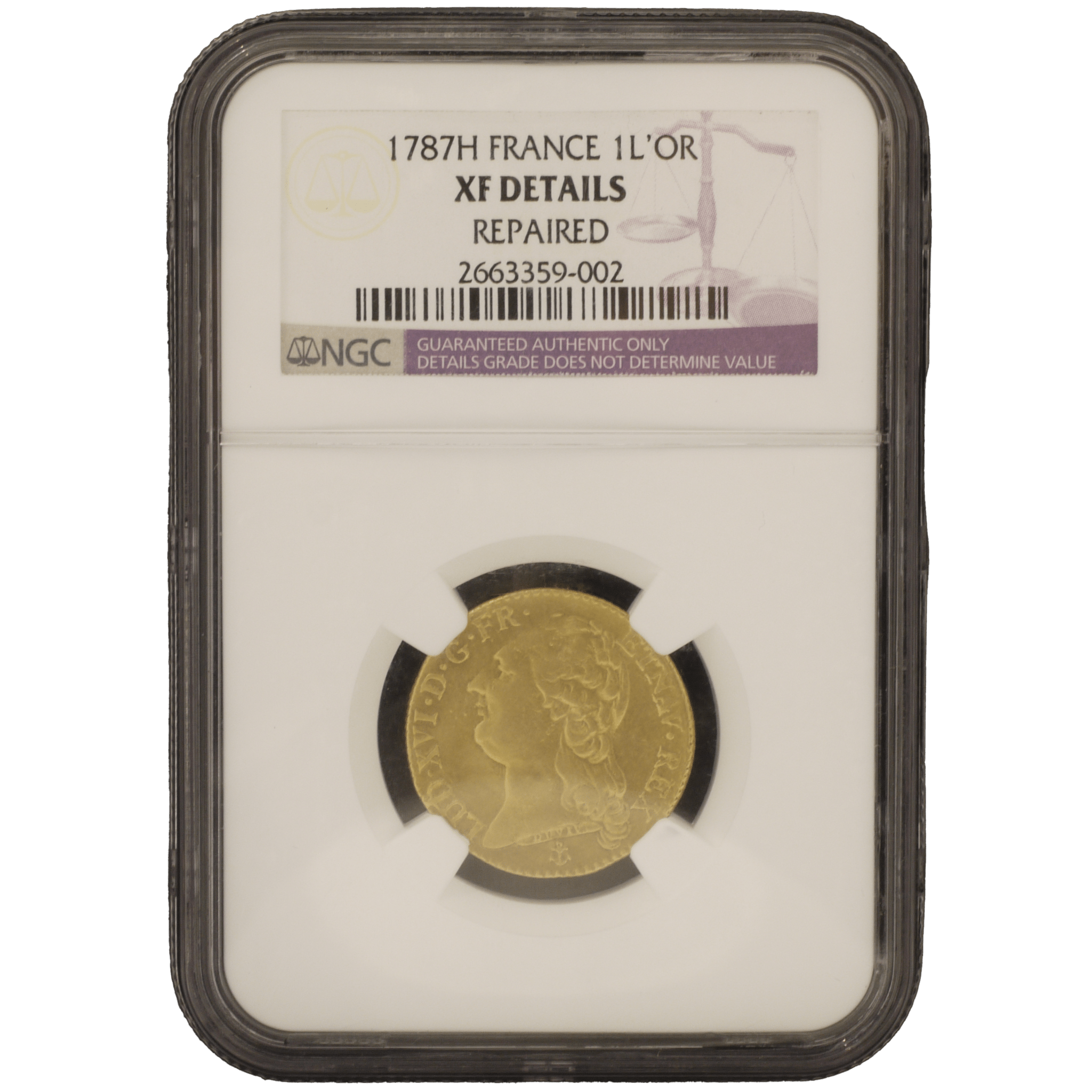 フランス ルイドール金貨 1787年 ルイ16世 ラ＝ロシェル鋳 - NJ BUYER'S MARKETPLACE