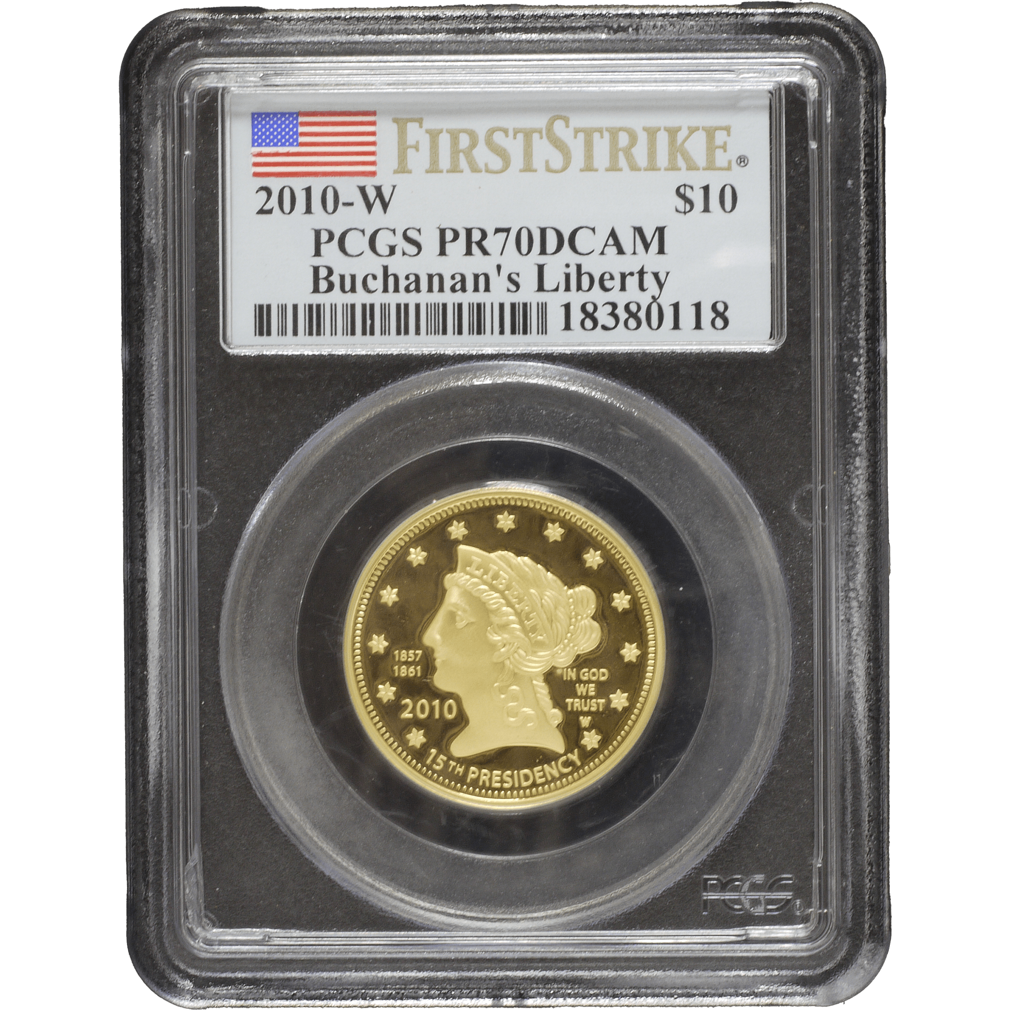 アメリカ 10ドル金貨 2010年 ウェストポイント鋳 リバティ PCGS PR70DCAM - NJ BUYER'S MARKETPLACE