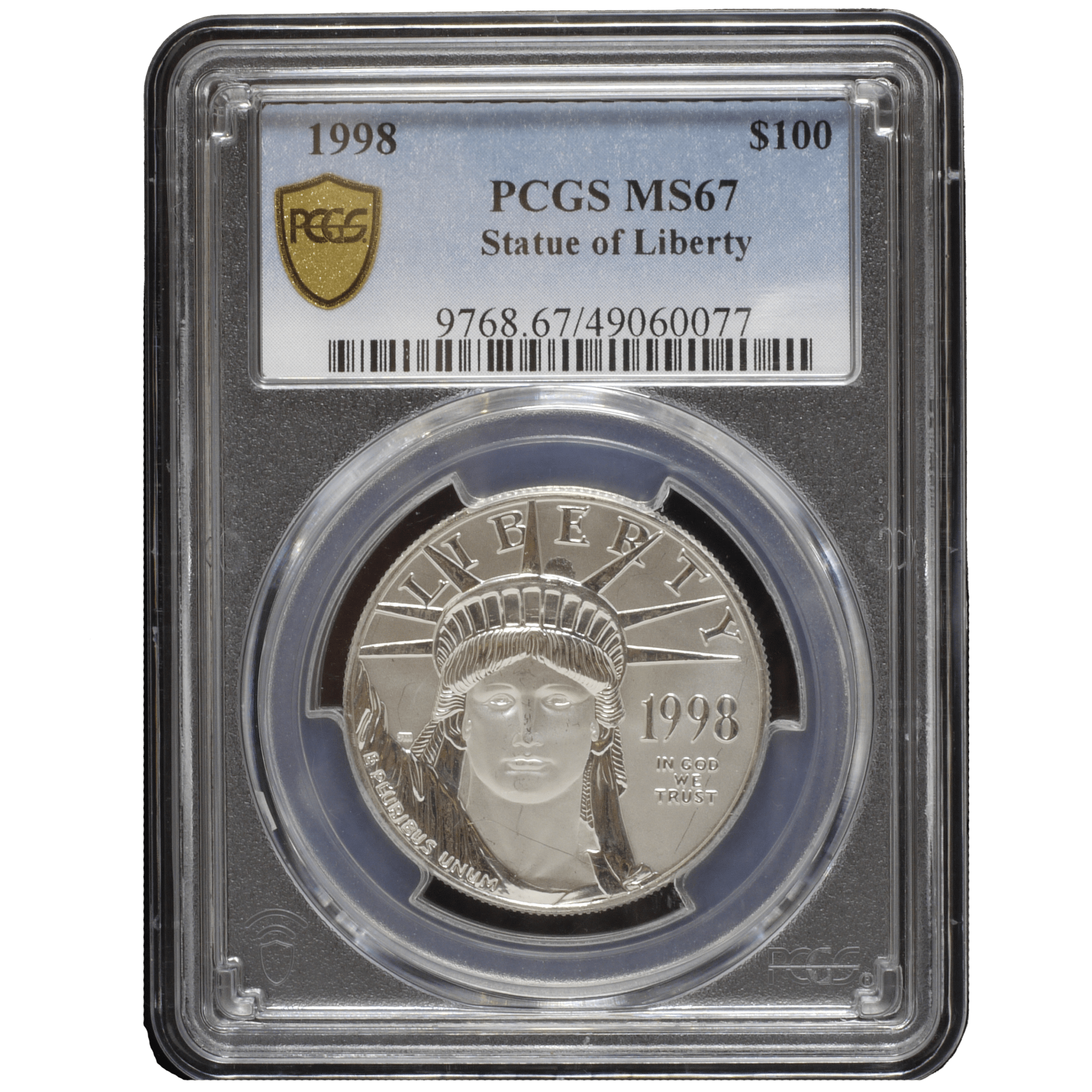 アメリカ 100ドルプラチナ貨 1998年 イーグル PCGS MS67 - NJ BUYER'S MARKETPLACE