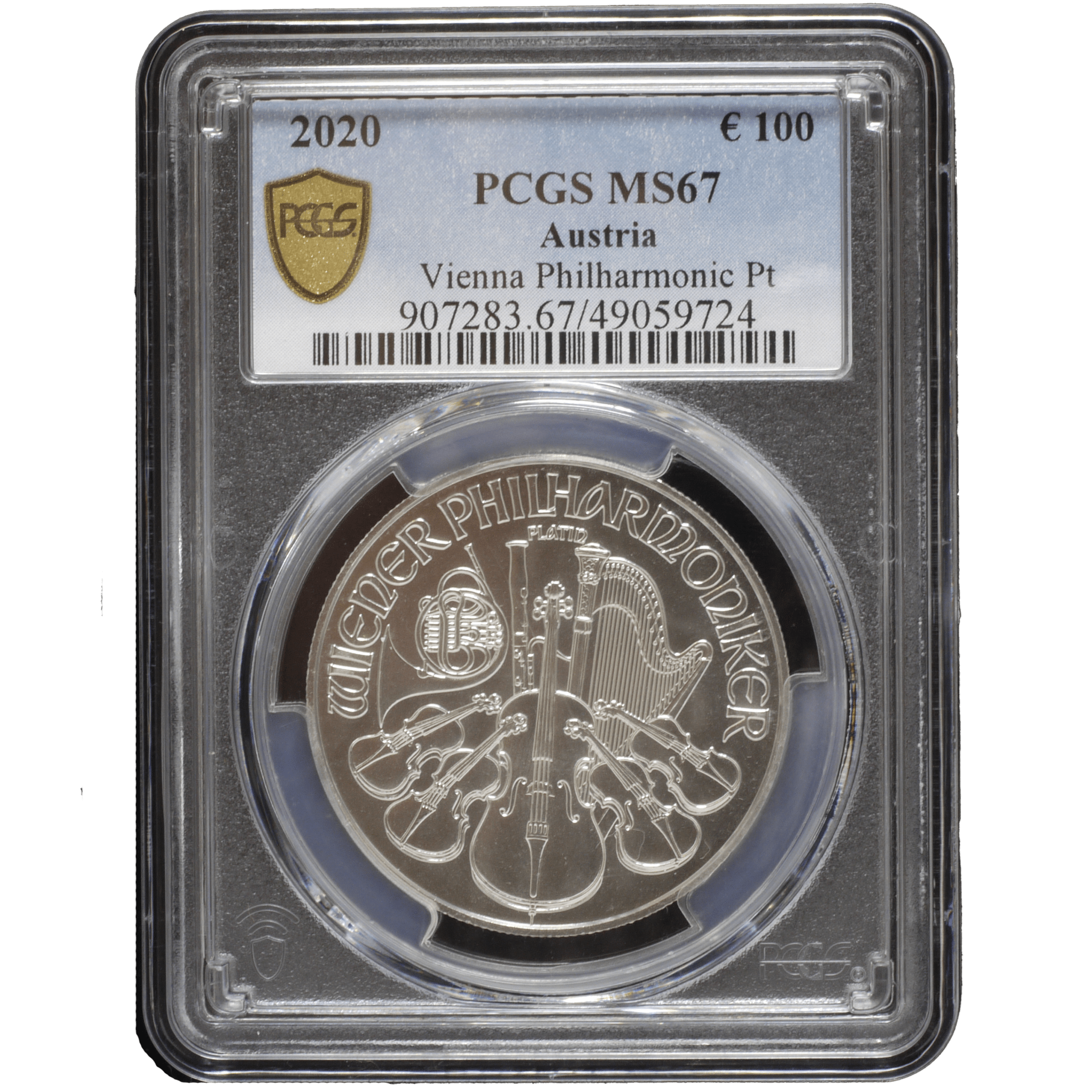 オーストリア 100ユーロ金貨 2020年 ウィーンハーモニー PCGS MS67 - NJ BUYER'S MARKETPLACE
