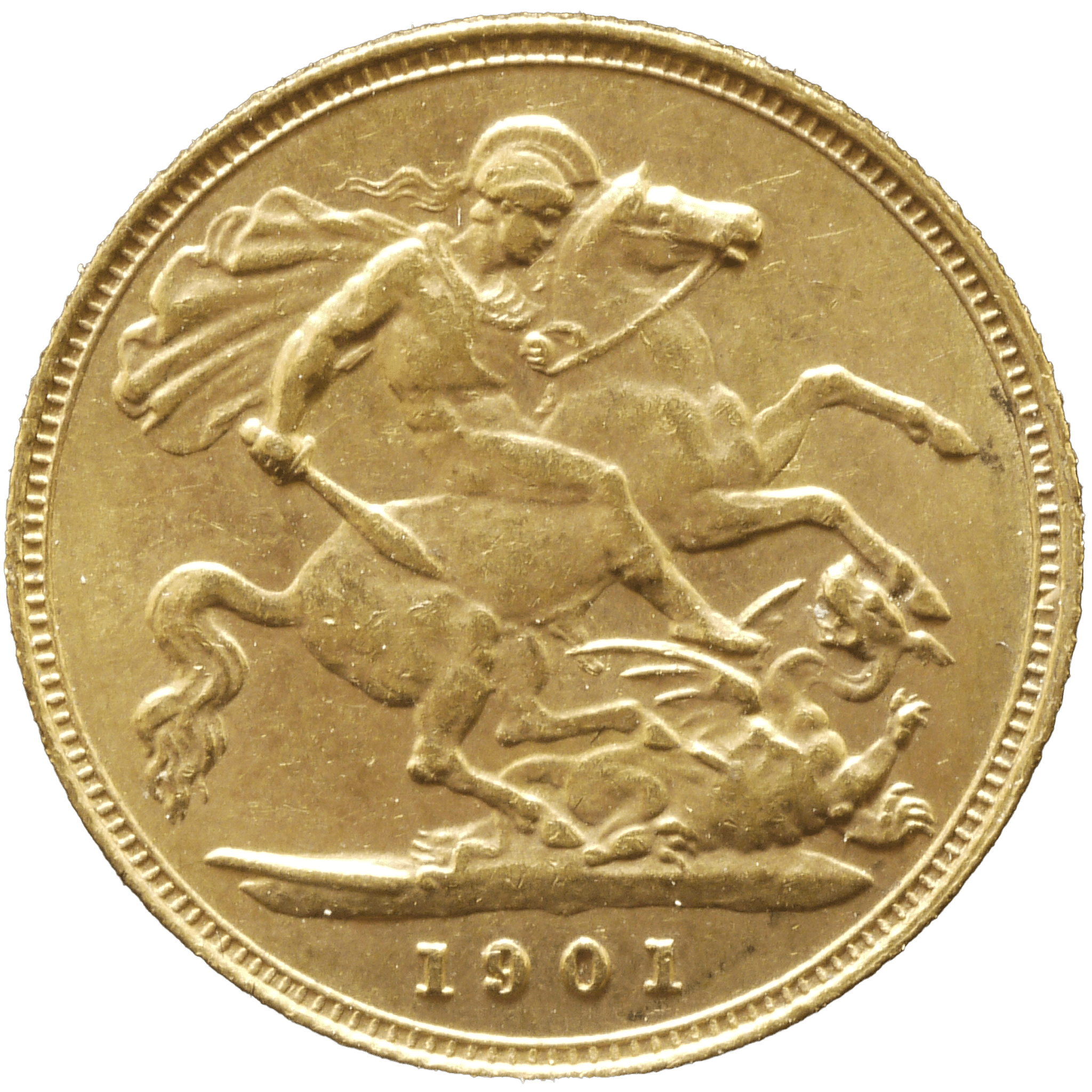 イギリス 1/2ソヴリン金貨 1901年 ヴィクトリア オールドヘッド - NJ BUYER'S MARKETPLACE