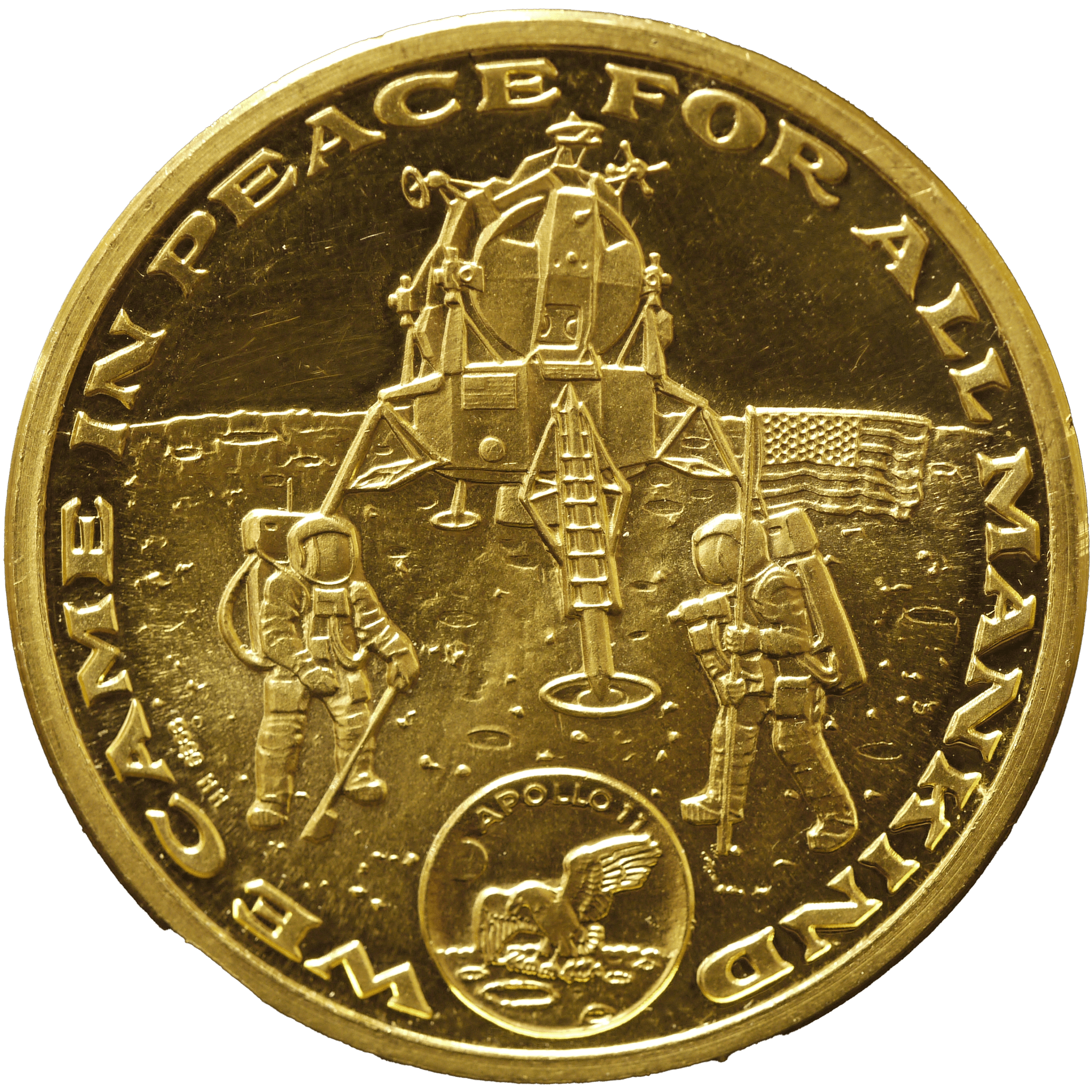 純金メダル アポロ11号計画 月面着陸 - NJ BUYER'S MARKETPLACE