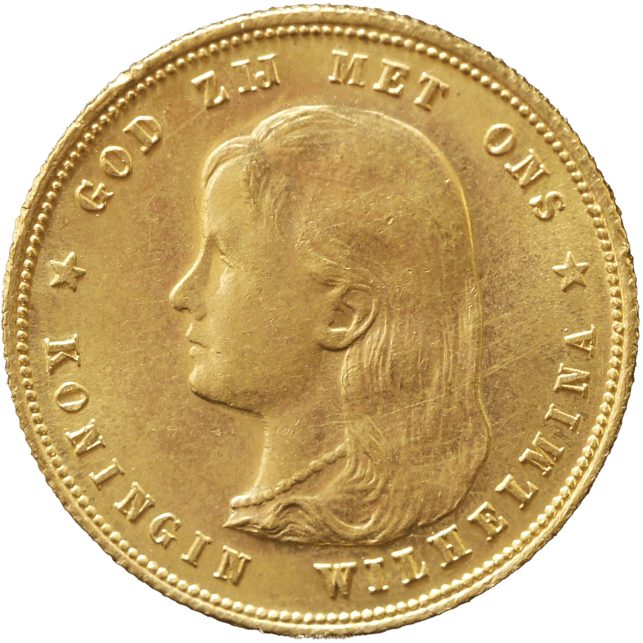 オランダ 10グルデン金貨 1897年 ウィルヘルミナ 第1肖像 - NJ BUYER'S MARKETPLACE