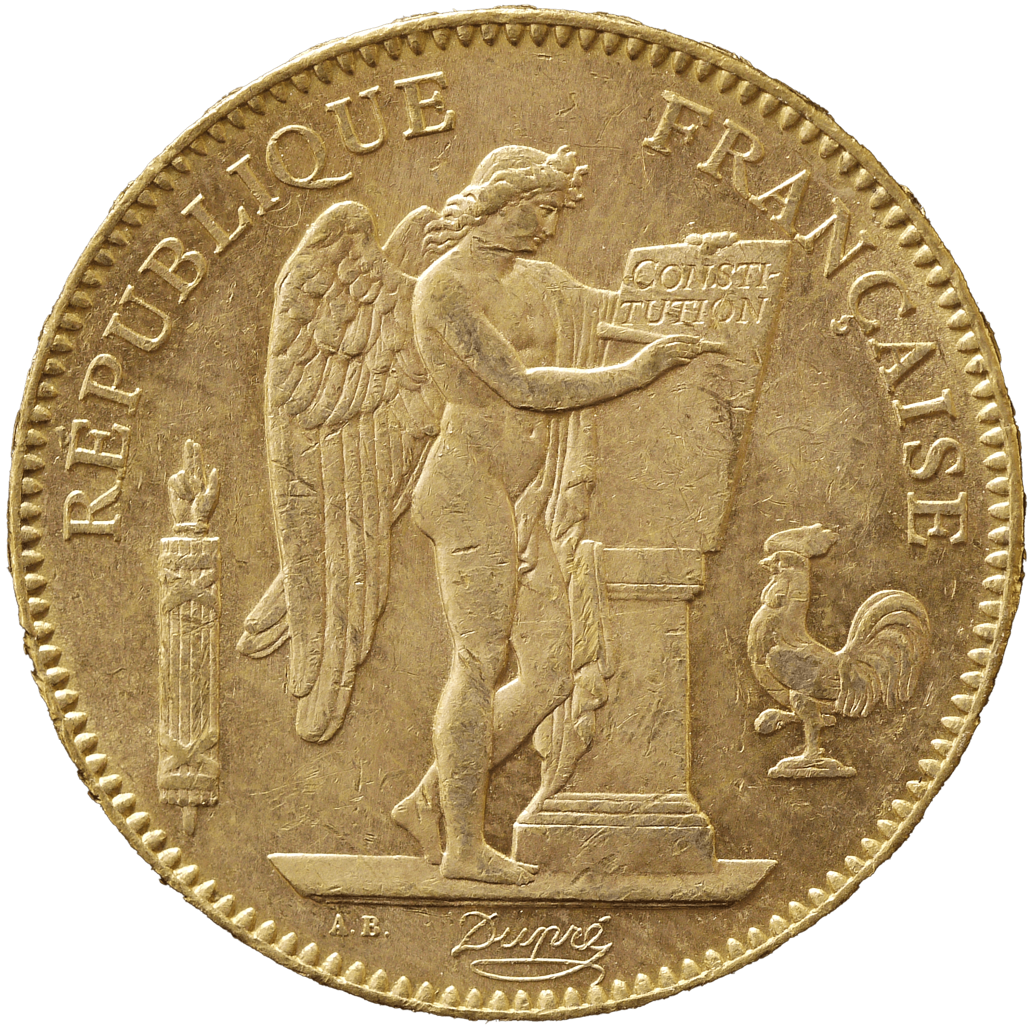 フランス 50フラン金貨 1904年 パリ鋳 法の天使 - NJ BUYER'S MARKETPLACE