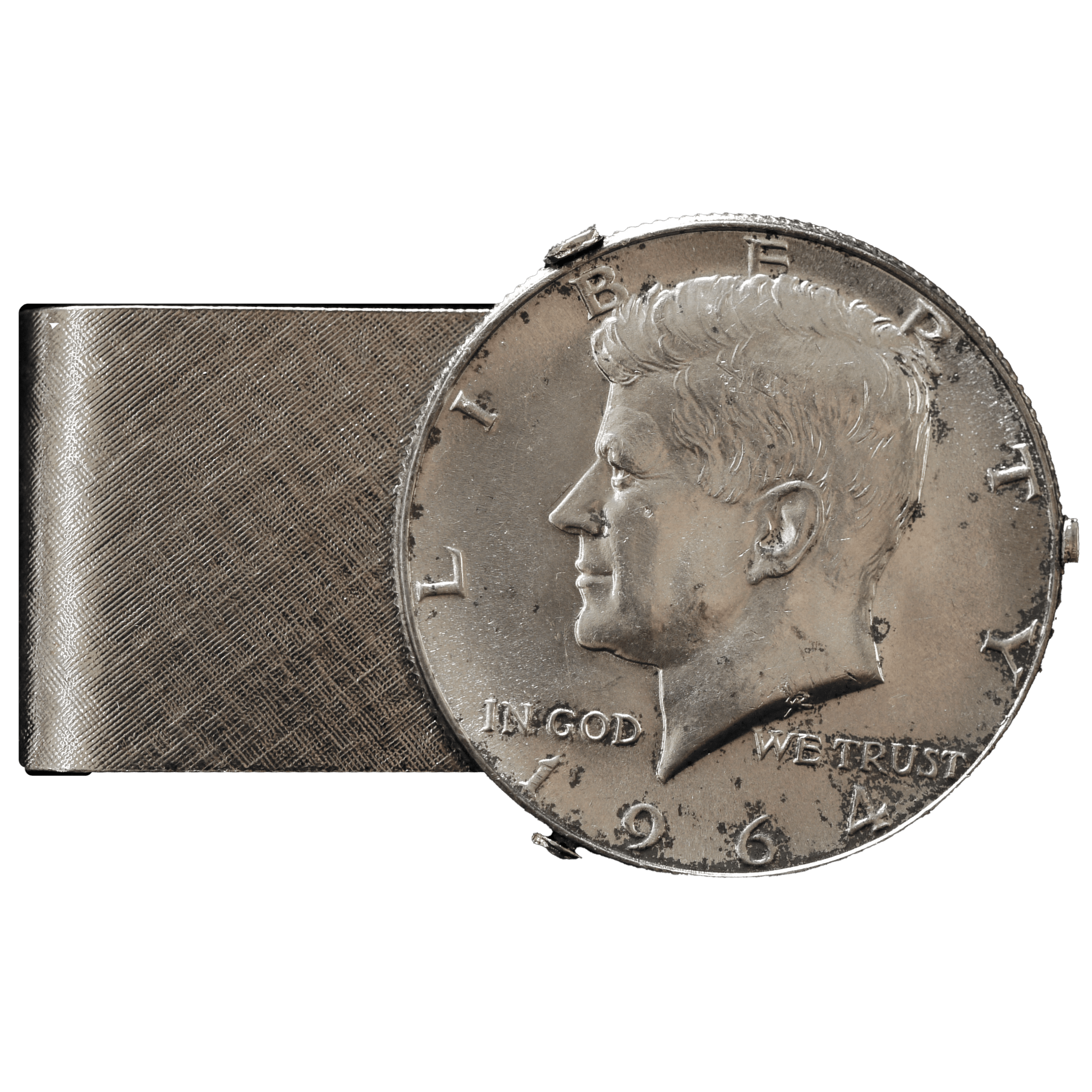 アメリカ 1/2ドル銀貨 1964年 ケネディ大統領 マネークリップ - NJ BUYER'S MARKETPLACE