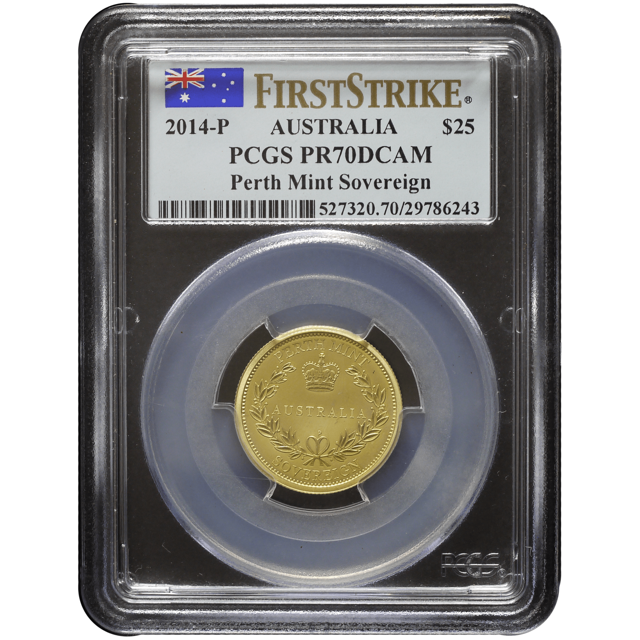 オーストラリア 25ポンド金貨 2014年 パース鋳 エリザベス2世 PCGS PR70DCAM - NJ BUYER'S MARKETPLACE