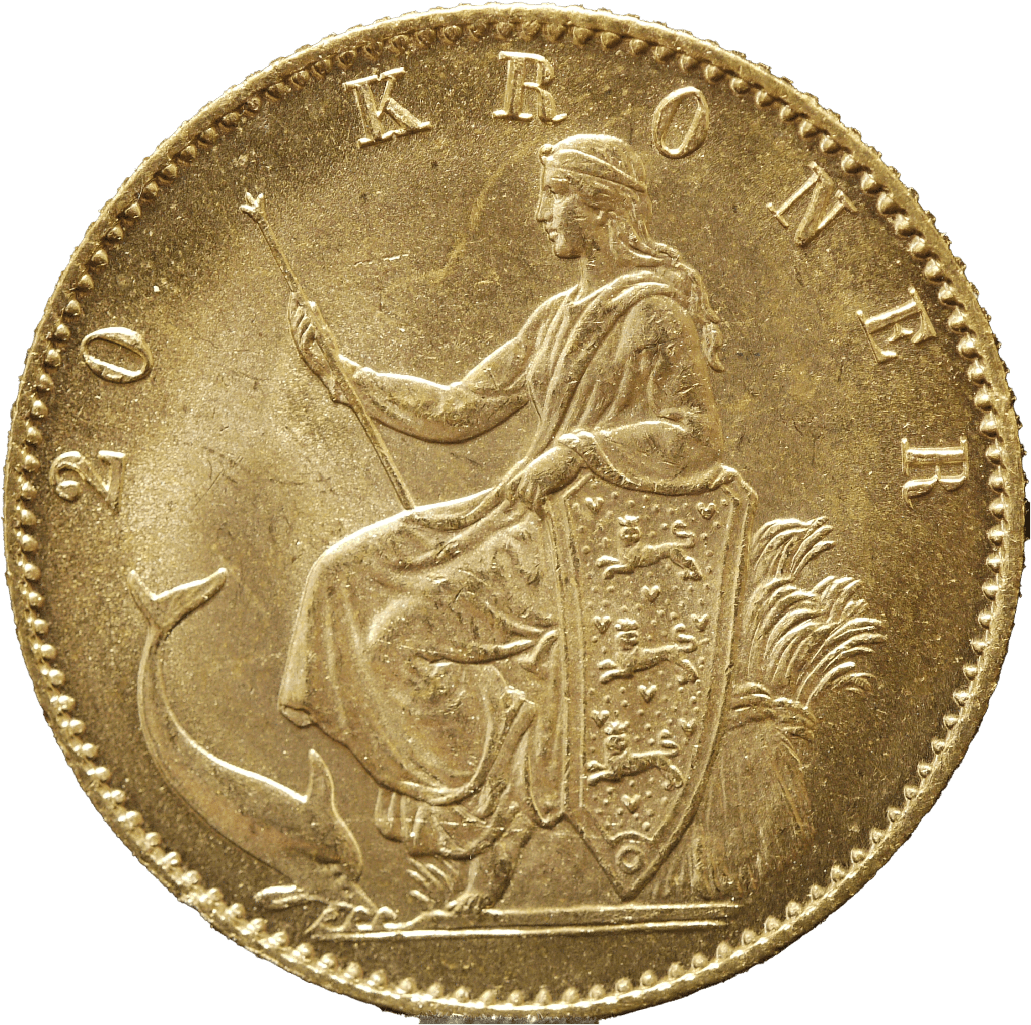 デンマーク 20クローネル金貨 1873年 コペンハーゲン鋳 クリスチャン9世 - NJ BUYER'S MARKETPLACE