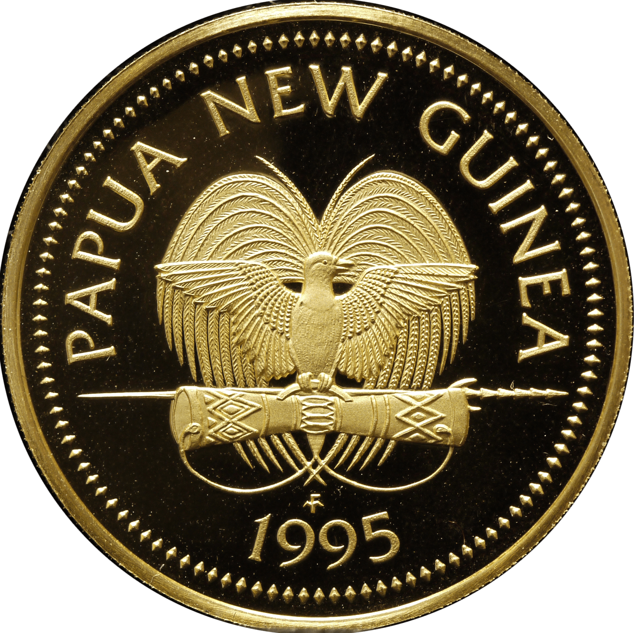 パプアニューギニア 100キナ金貨 1995年 極楽鳥 独立20周年 - NJ BUYER'S MARKETPLACE