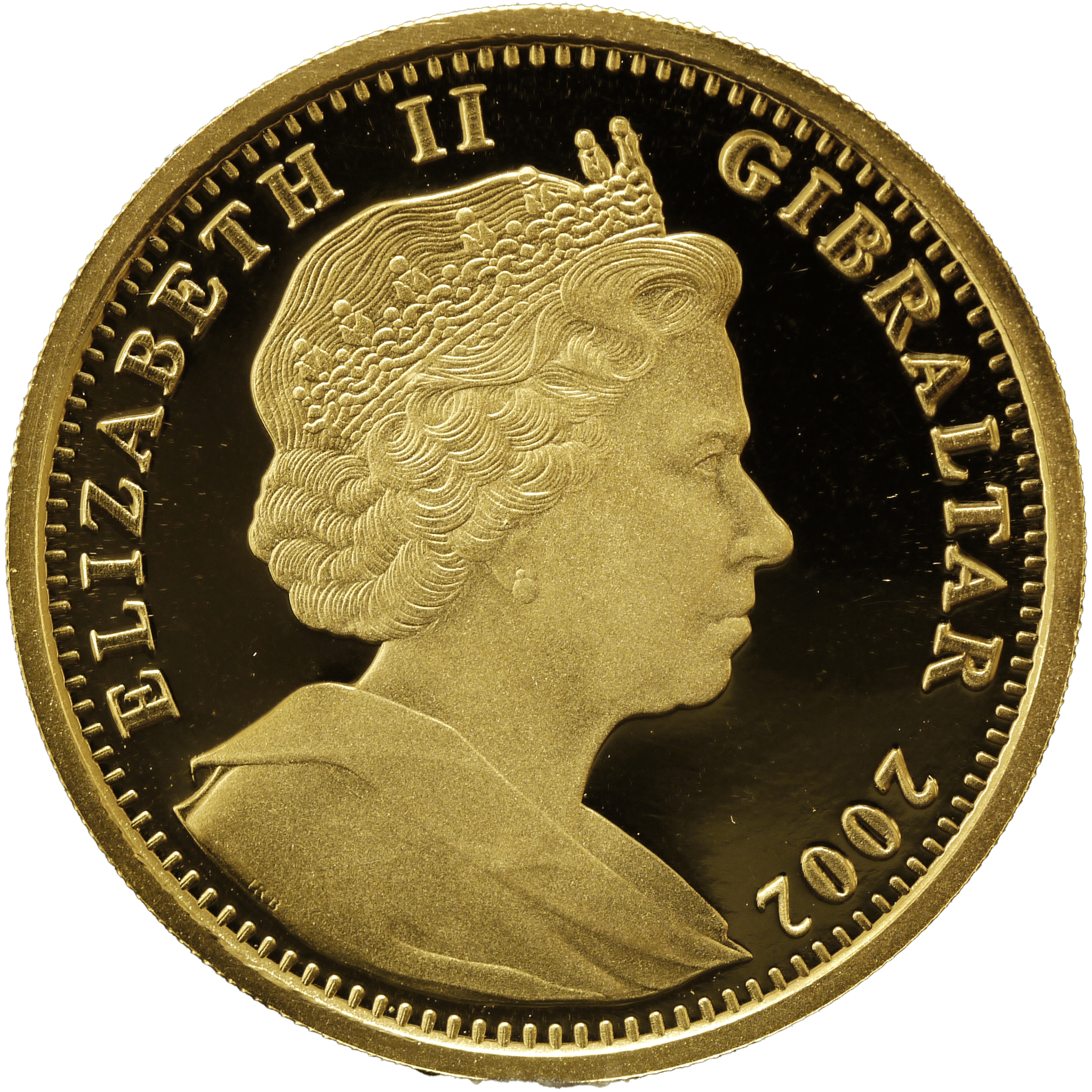 ジブラルタル 1/2クラウン金貨 2002年 ポブジョイ鋳 ロイヤルクラウン - NJ BUYER'S MARKETPLACE