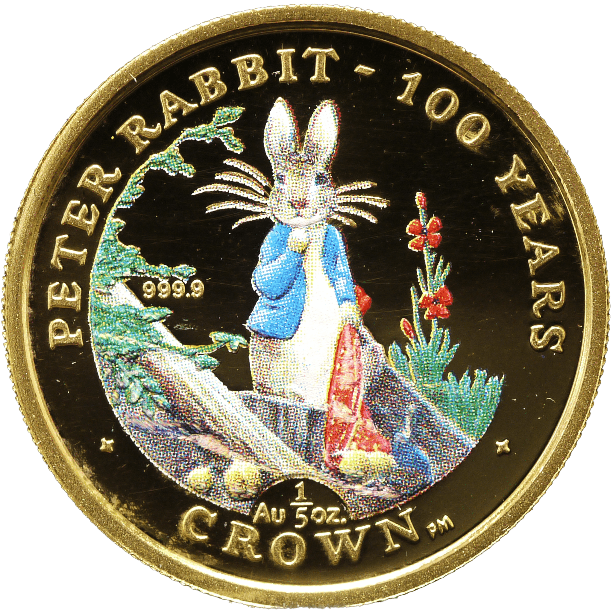 ジブラルタル 1/5クラウン金貨 2002年 ポブジョイ鋳 ピーターラビット - NJ BUYER'S MARKETPLACE