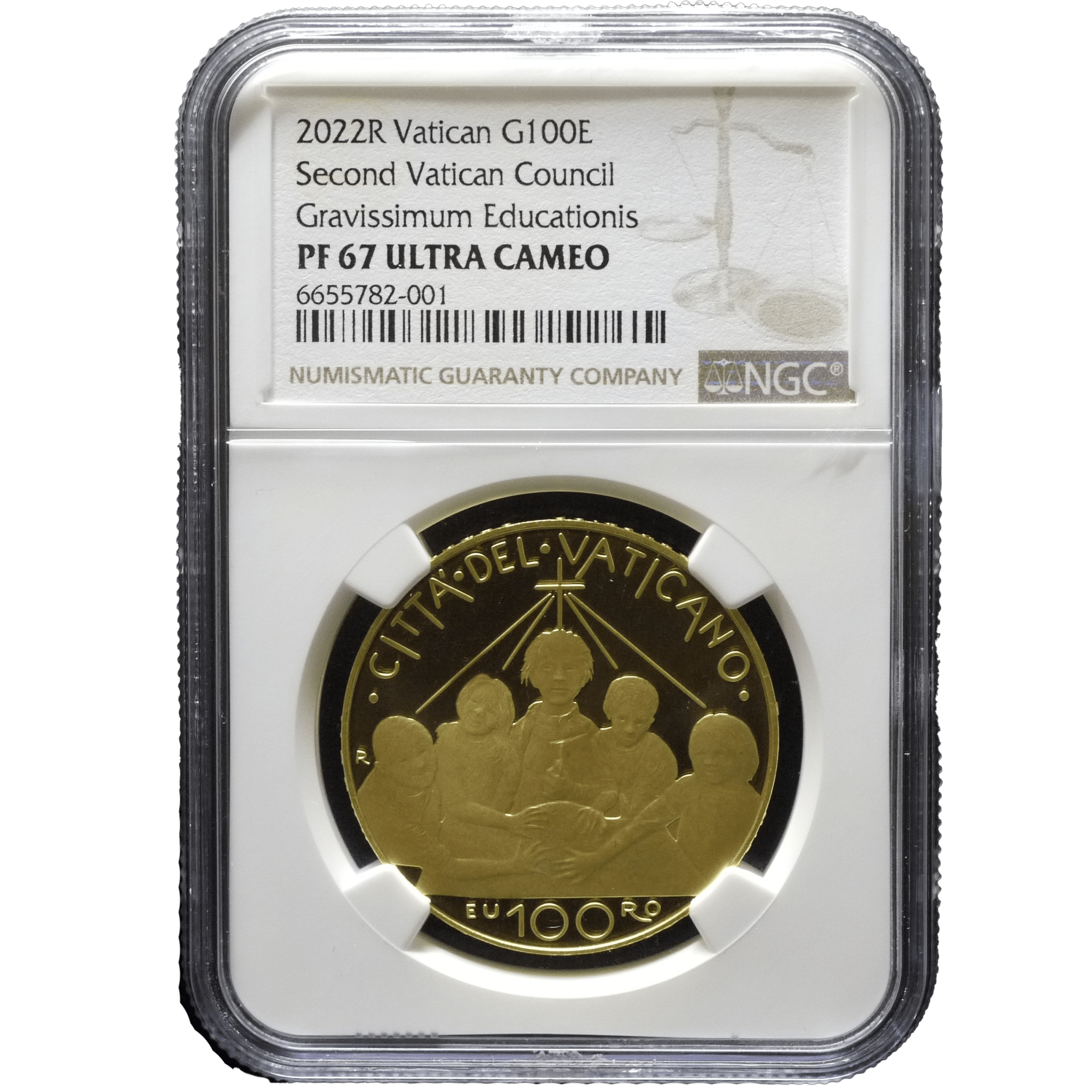 ヴァチカン 100ユーロ金貨 2022年 ローマ鋳 NGC PF67UC - NJ BUYER'S MARKETPLACE