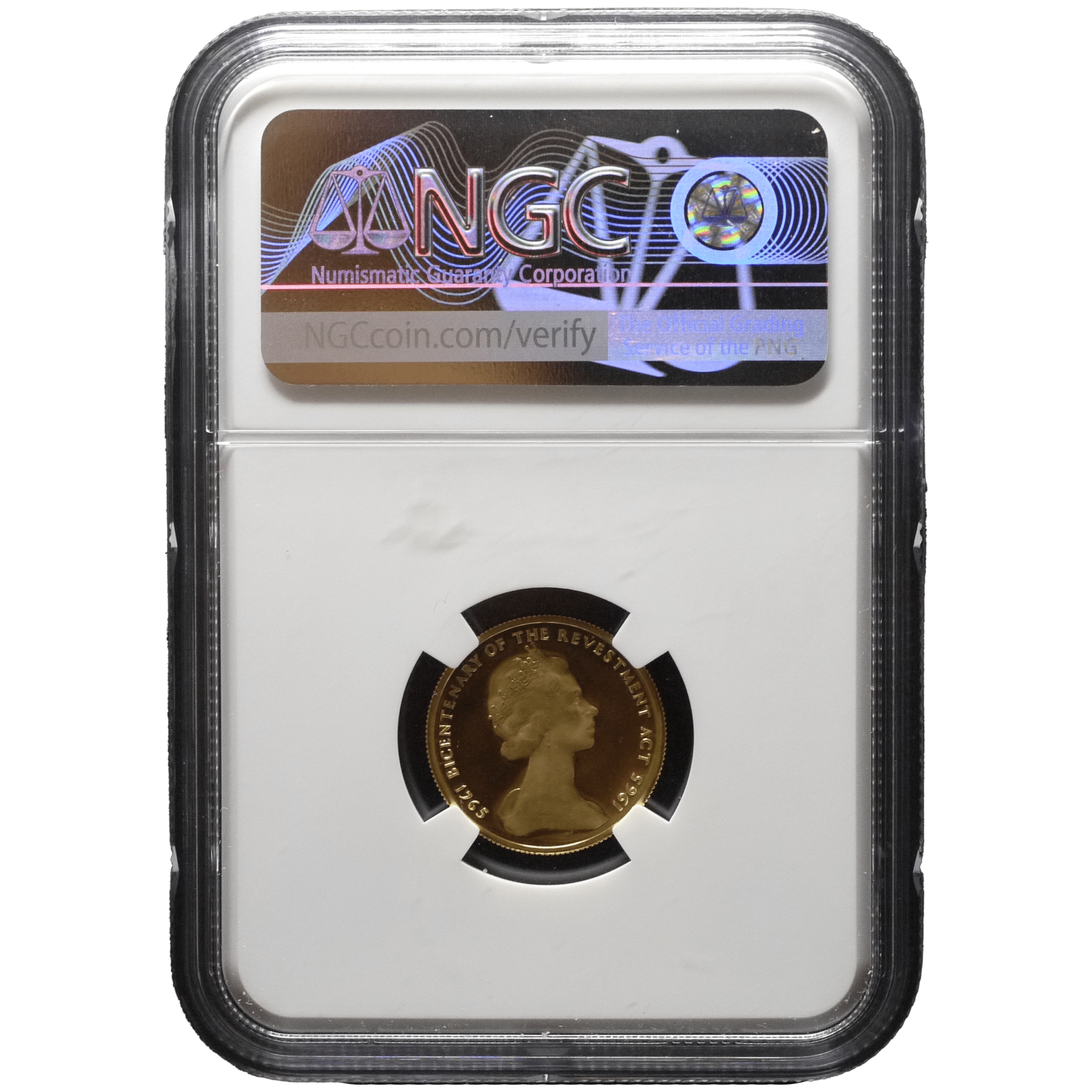 マン島 1/2ソヴリン金貨 1965年 トリスケル（三脚巴）NGC PF68UC｜NJ