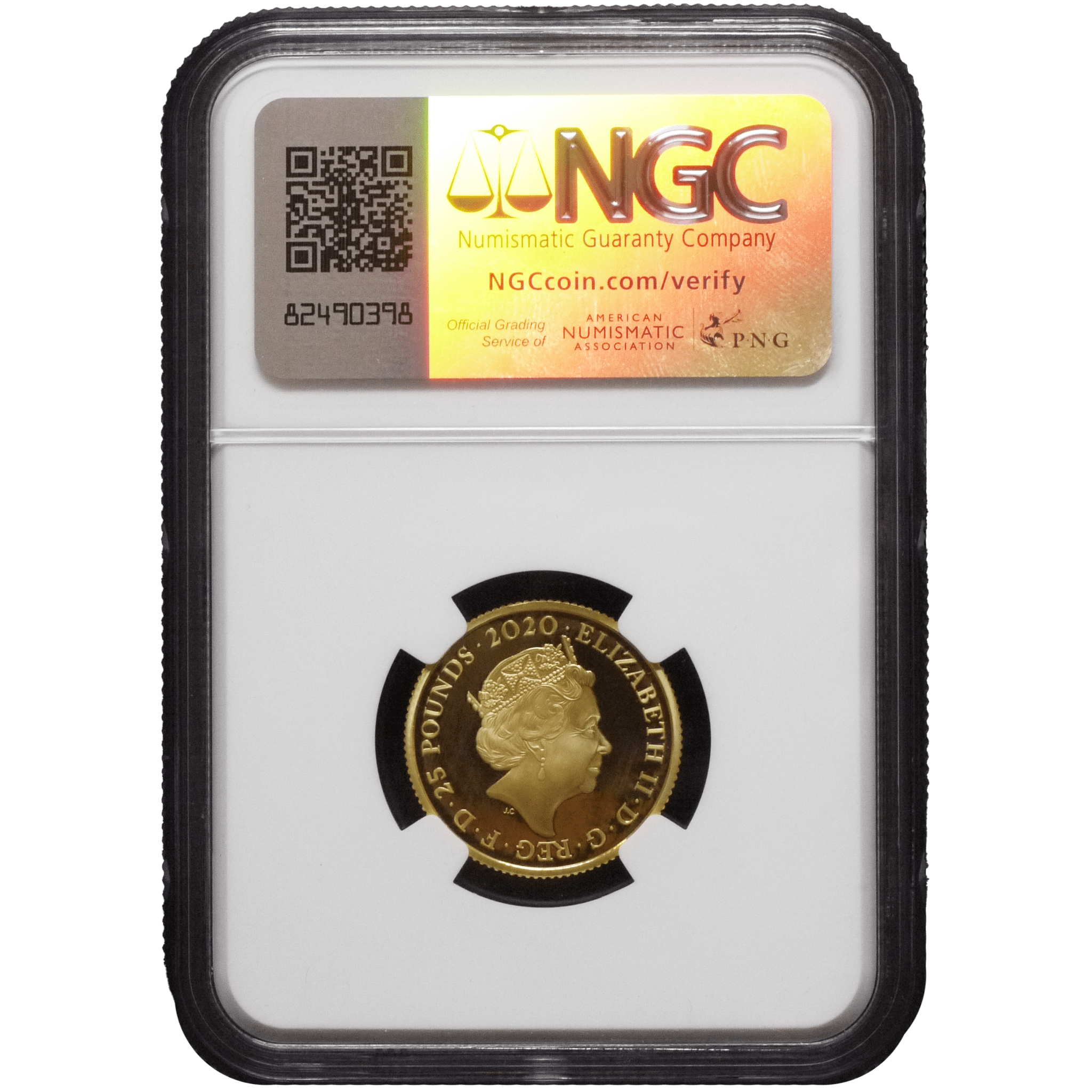 イギリス 25ポンド金貨 2020年 ロンドン鋳 007 Pay Attention NGC PF69UC - NJ BUYER'S MARKETPLACE