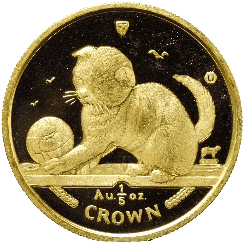 マン島 1/5クラウン金貨 2000年 ポブジョイ鋳 スコティッシュ