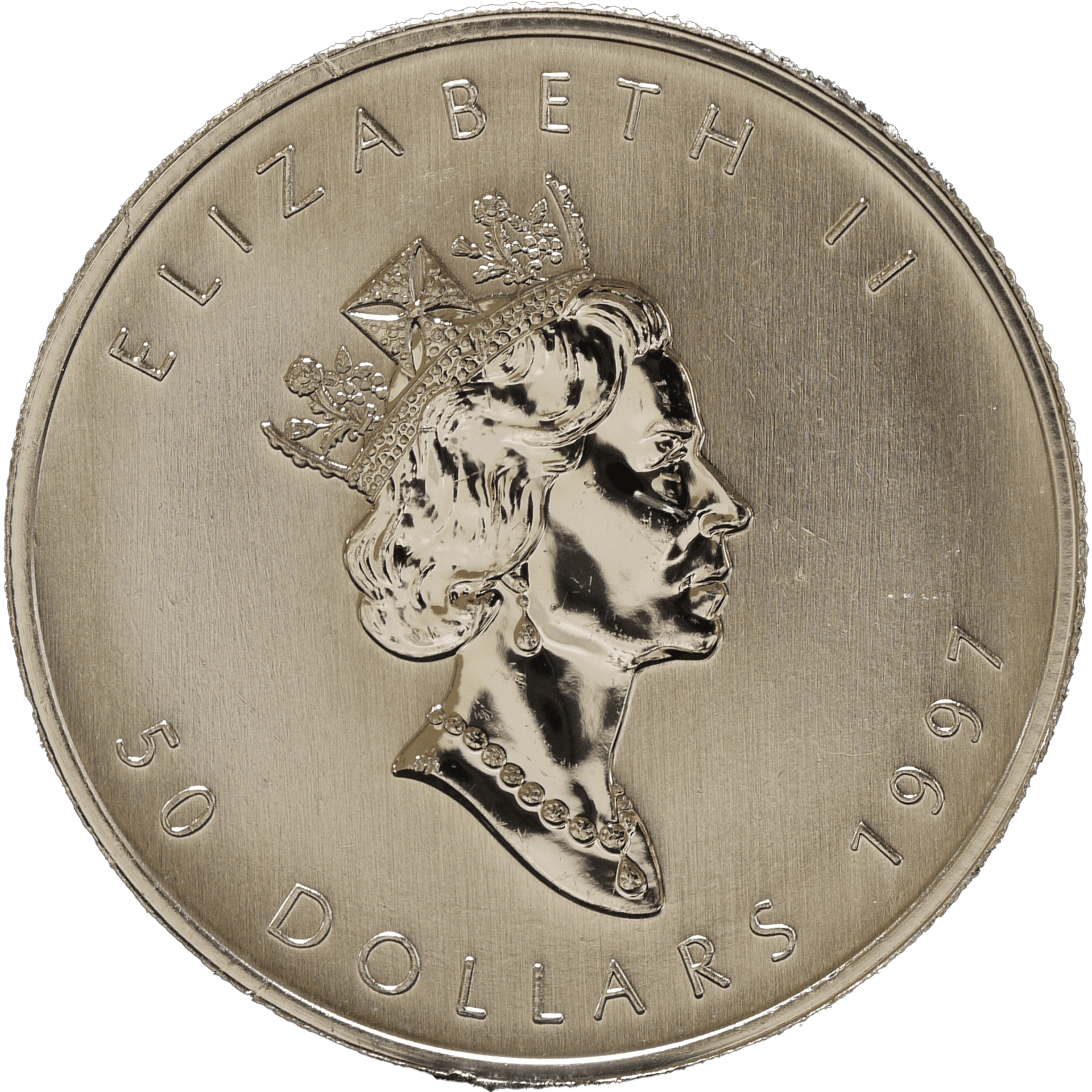 カナダ 50ドルプラチナ貨 1997年 オタワ鋳 メイプルリーフ｜NJ BUYER'S