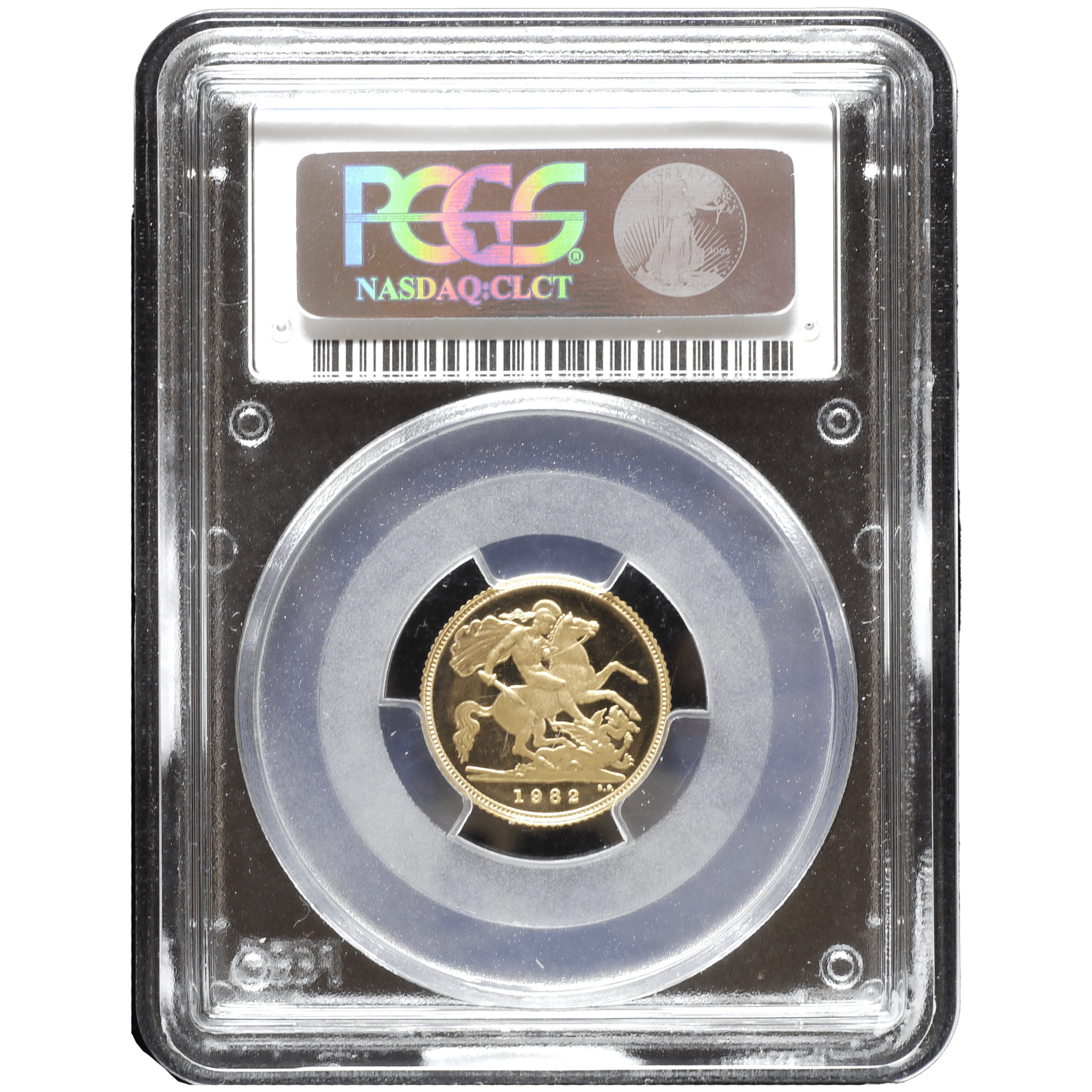 イギリス 1/2ソヴリン金貨 1982年 ロンドン鋳 エリザベス2世 PCGS PR69DCAM - NJ BUYER'S MARKETPLACE