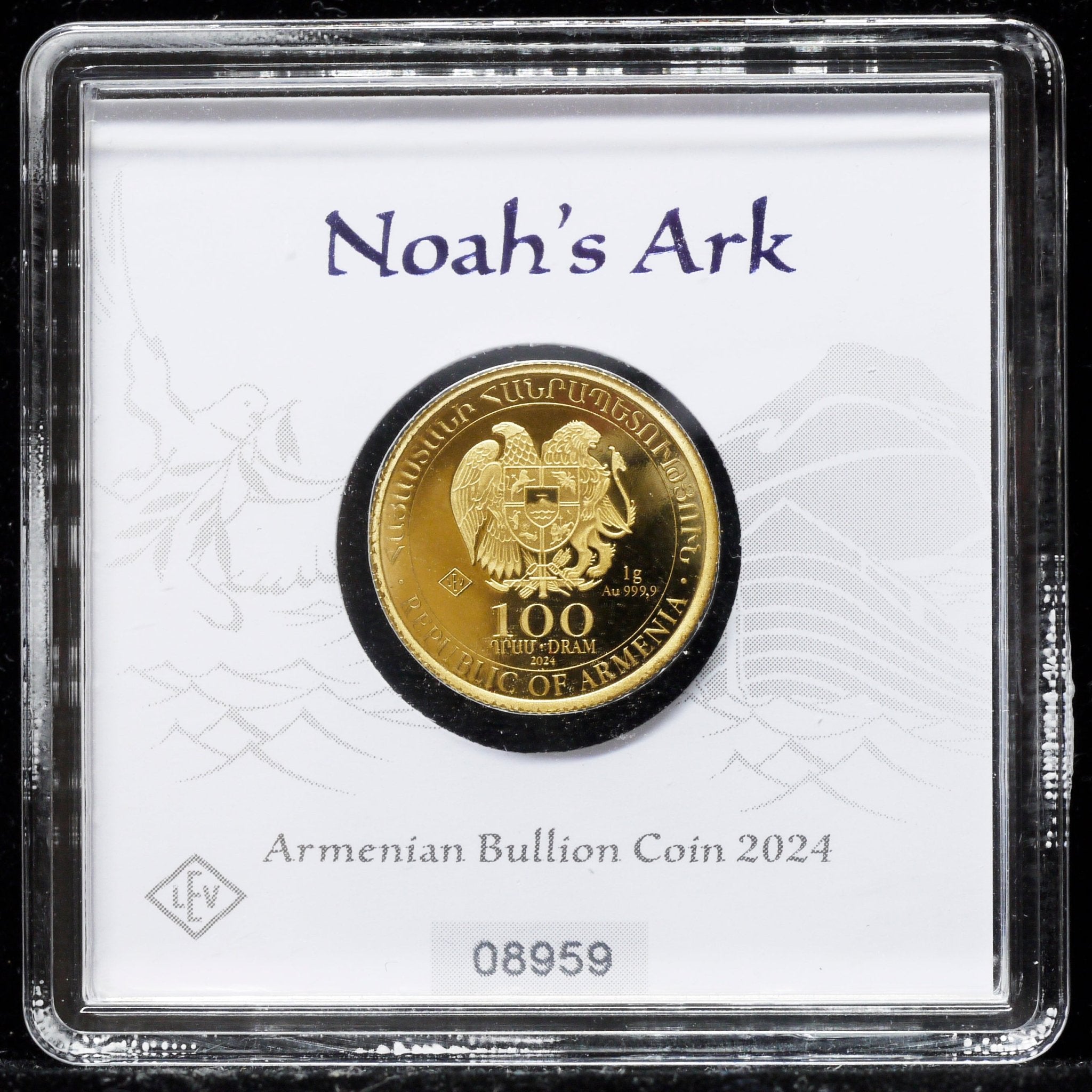 アルメニア 100ドラム金貨 2024年 ノアの方舟 - NJ BUYER'S MARKETPLACE