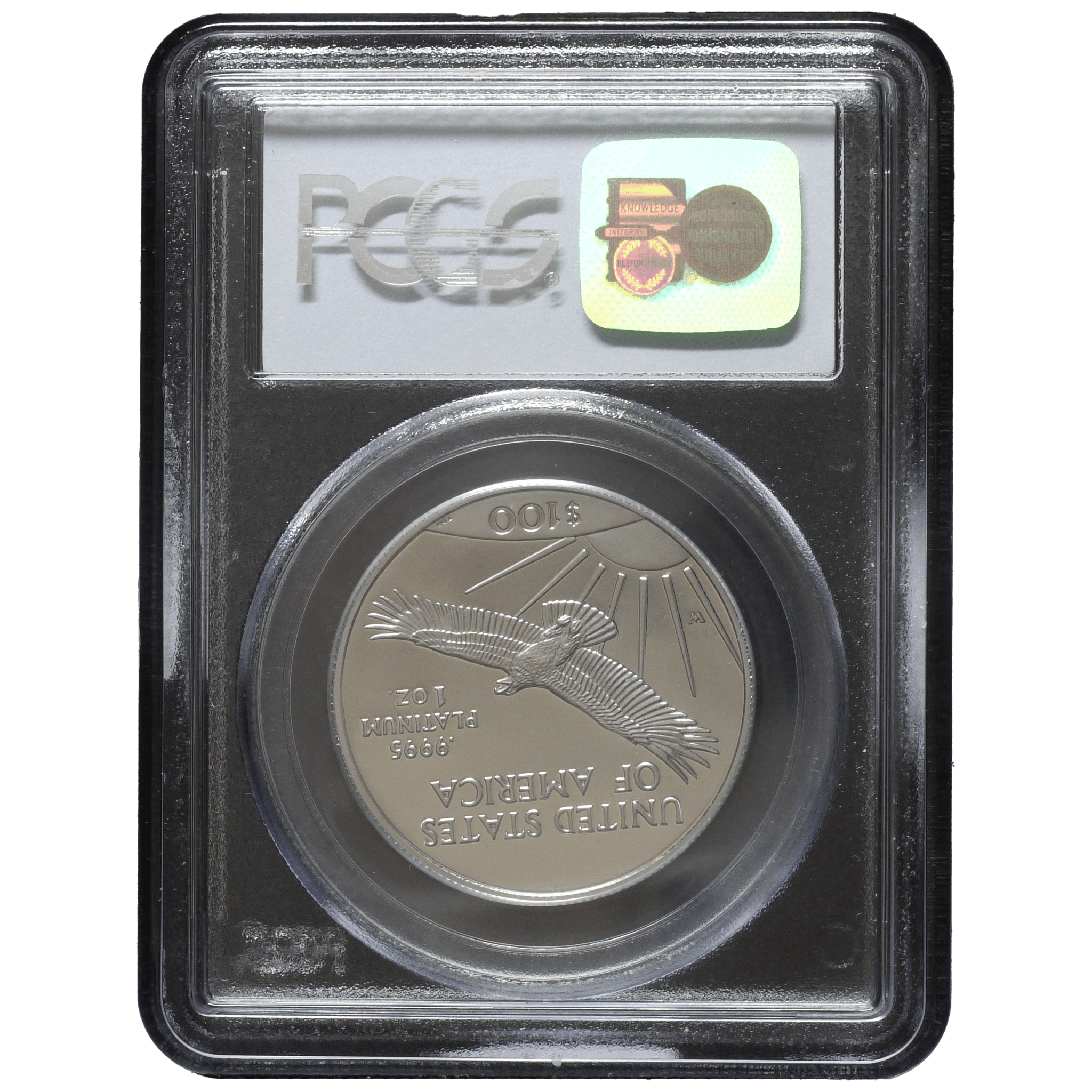 アメリカ 100ドルプラチナ貨 1997年 ウェストポイント鋳 イーグル PCGS