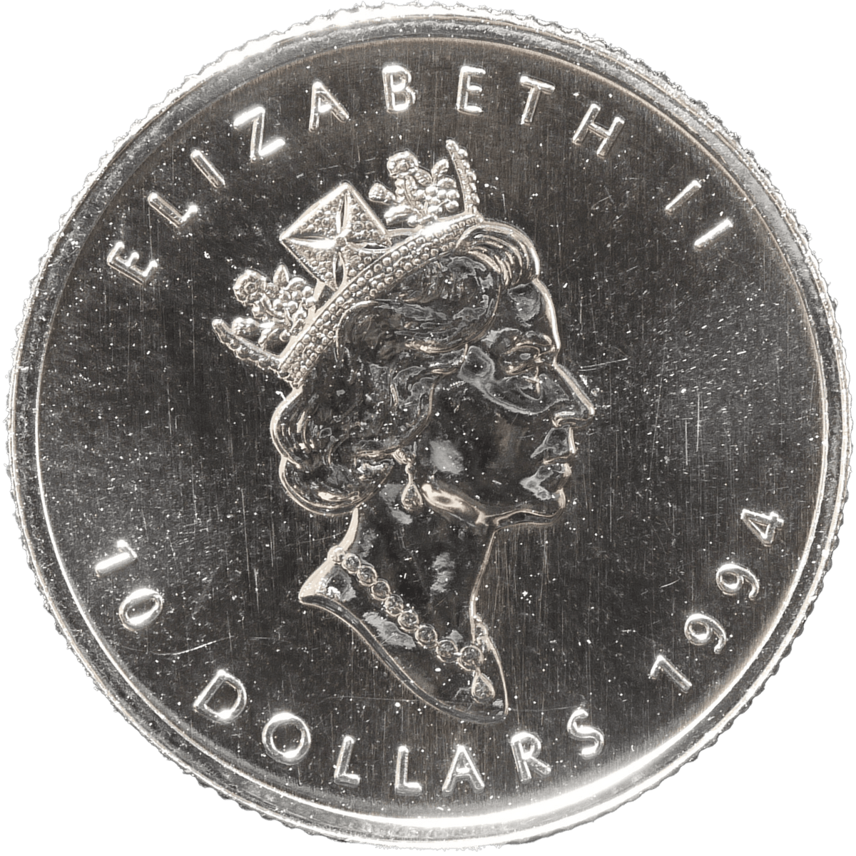 カナダ 10ドル エリザベス2世 硬貨 カナダ 10ドルプラチナ貨 1994年 オタワ鋳 エリザベス2世 メイプル