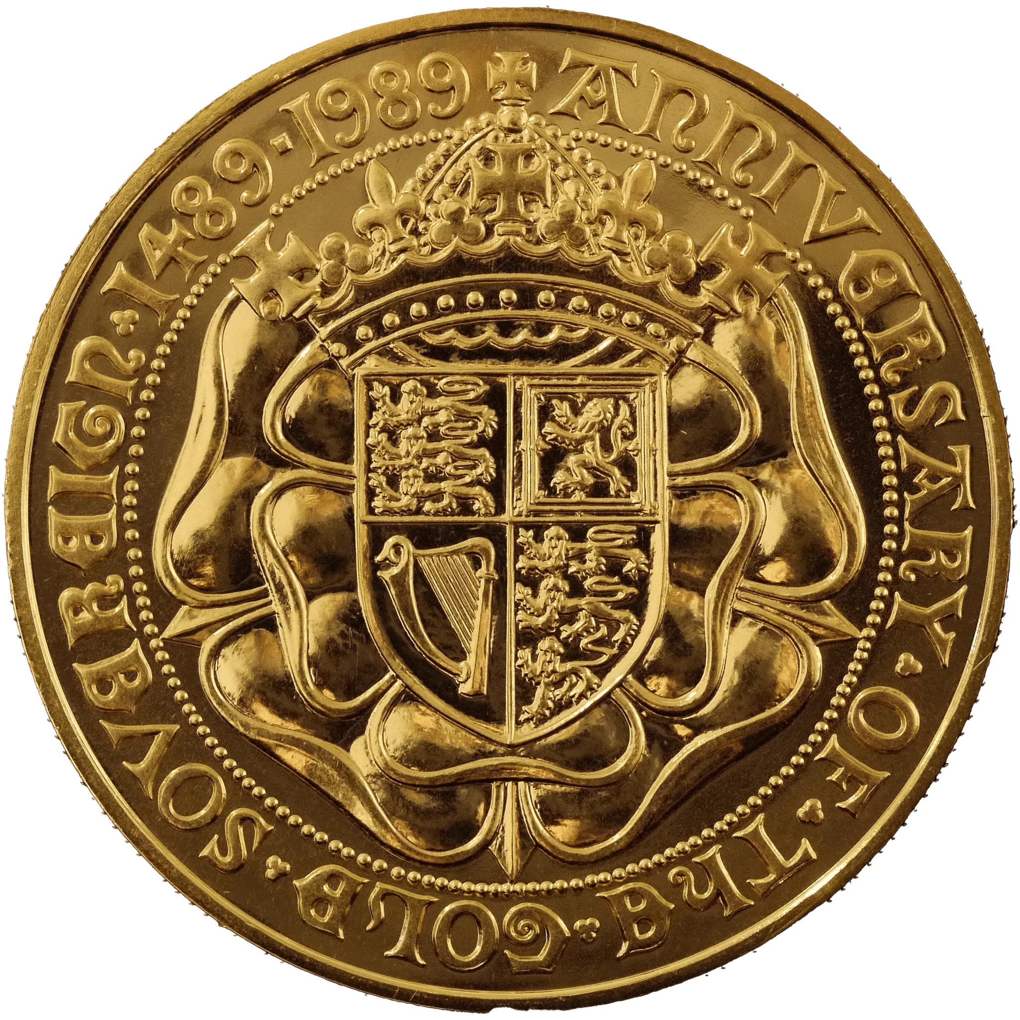 イギリス 5ポンド金貨 1989年 ロンドン鋳 ソヴリン金貨発行500周年 - NJ BUYER'S MARKETPLACE