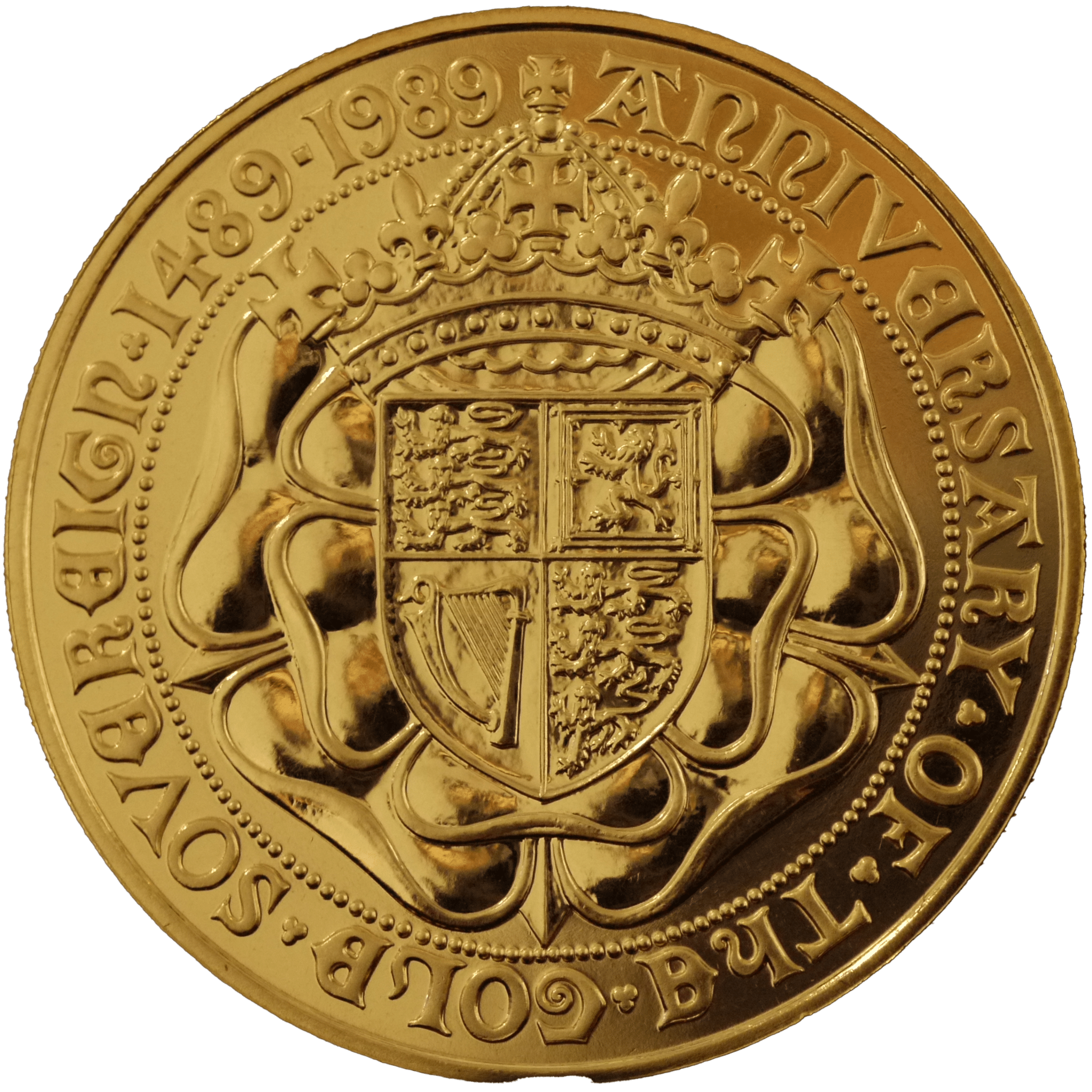 イギリス 5ポンド金貨 1989年 ロンドン鋳 ソヴリン金貨発行500周年 - NJ BUYER'S MARKETPLACE