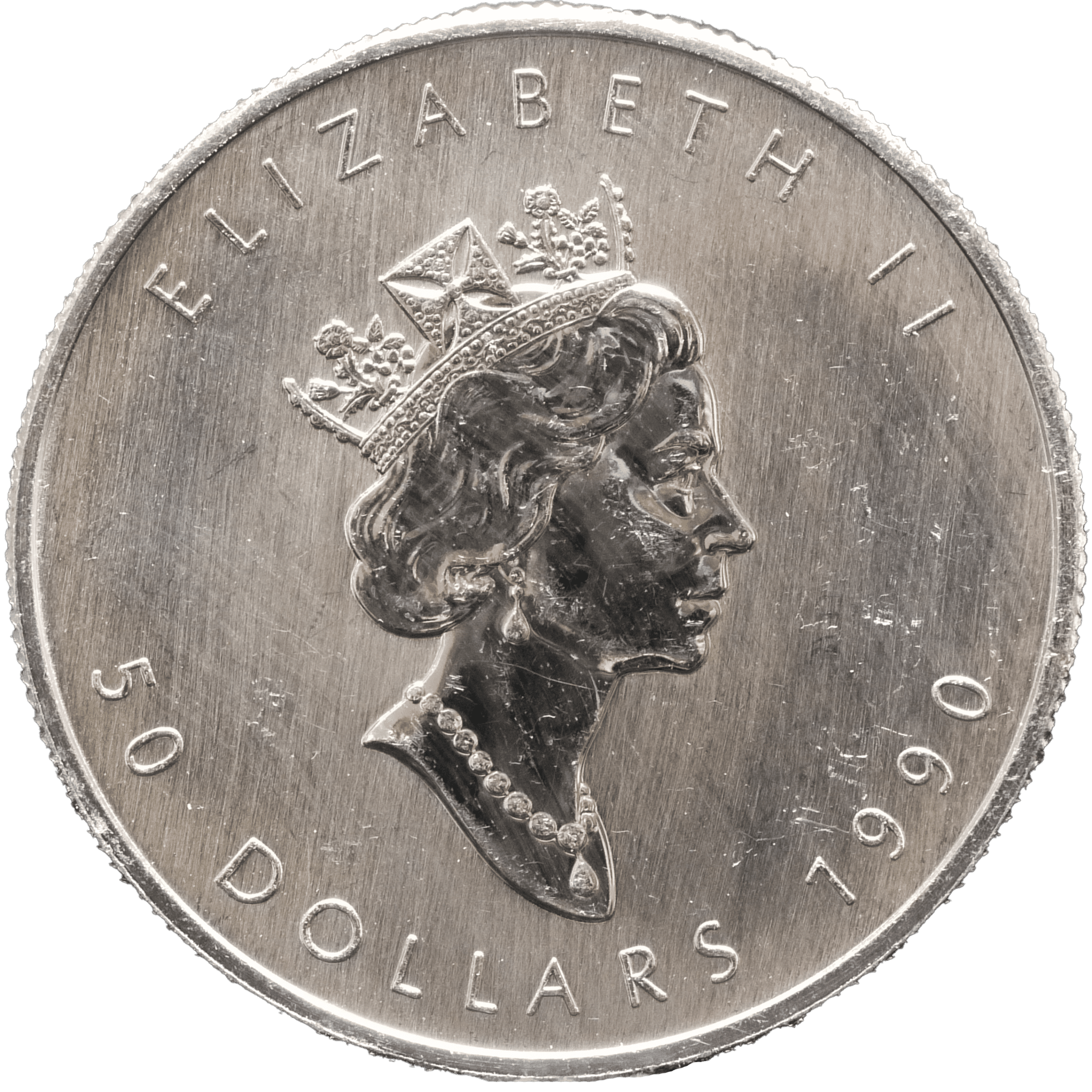 カナダ 50ドルプラチナ貨 1990年 オタワ鋳 エリザベス2世 メイプルリーフ - NJ BUYER'S MARKETPLACE
