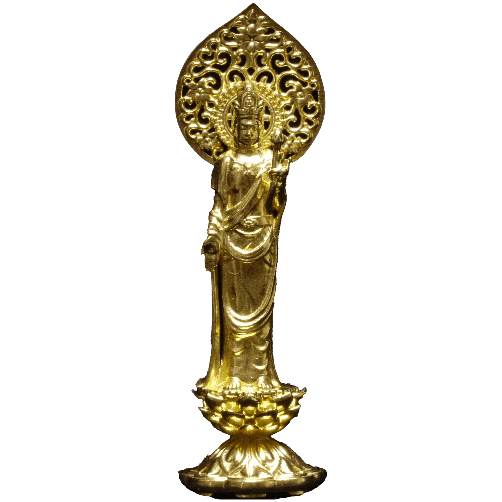 【新品】聖観音菩薩 18金製彫像 上川宗照・作 仏教 仏具 - NJ BUYER'S MARKETPLACE