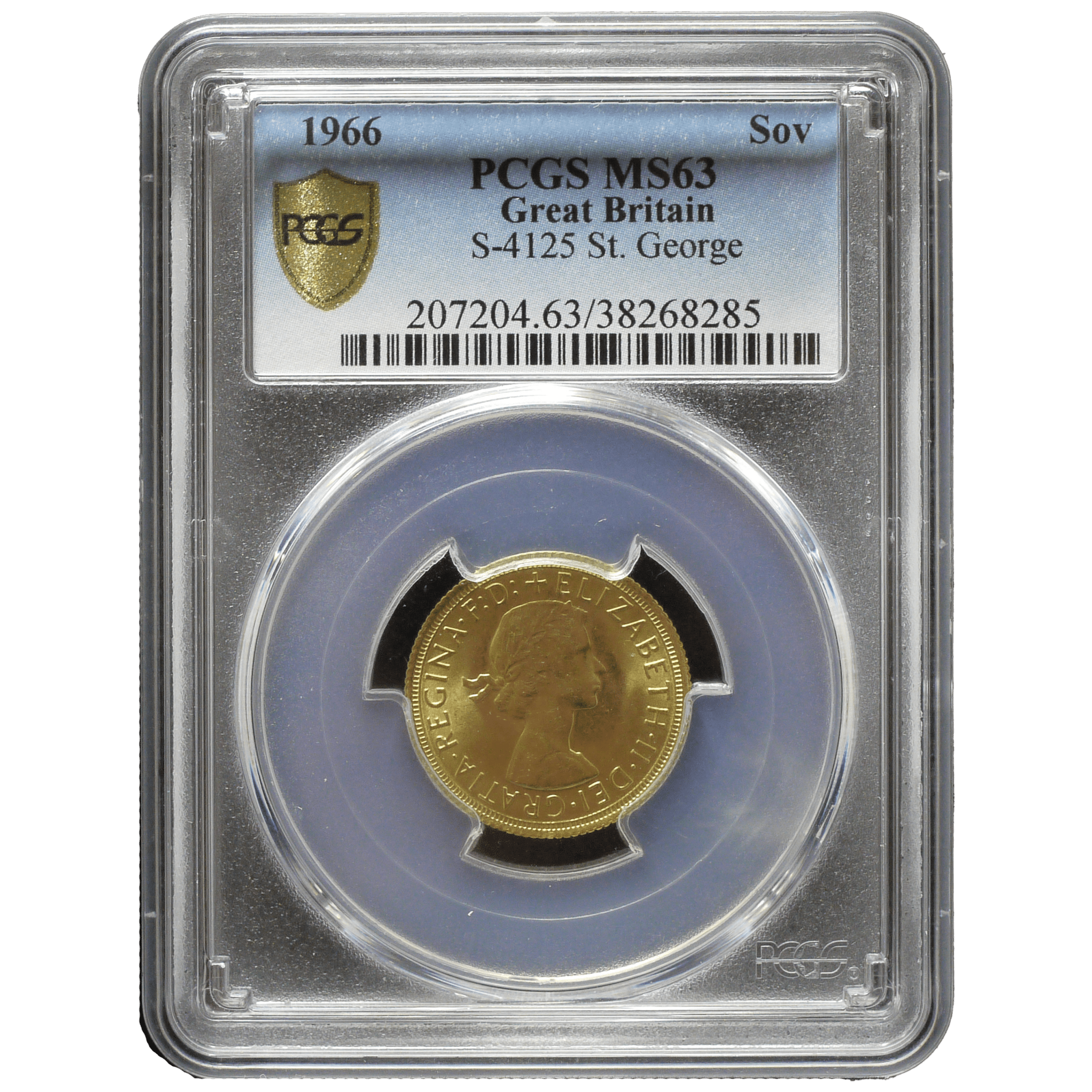 イギリス ソヴリン金貨 1966年 ロンドン鋳 エリザベス2世 PCGS MS63 - NJ BUYER'S MARKETPLACE