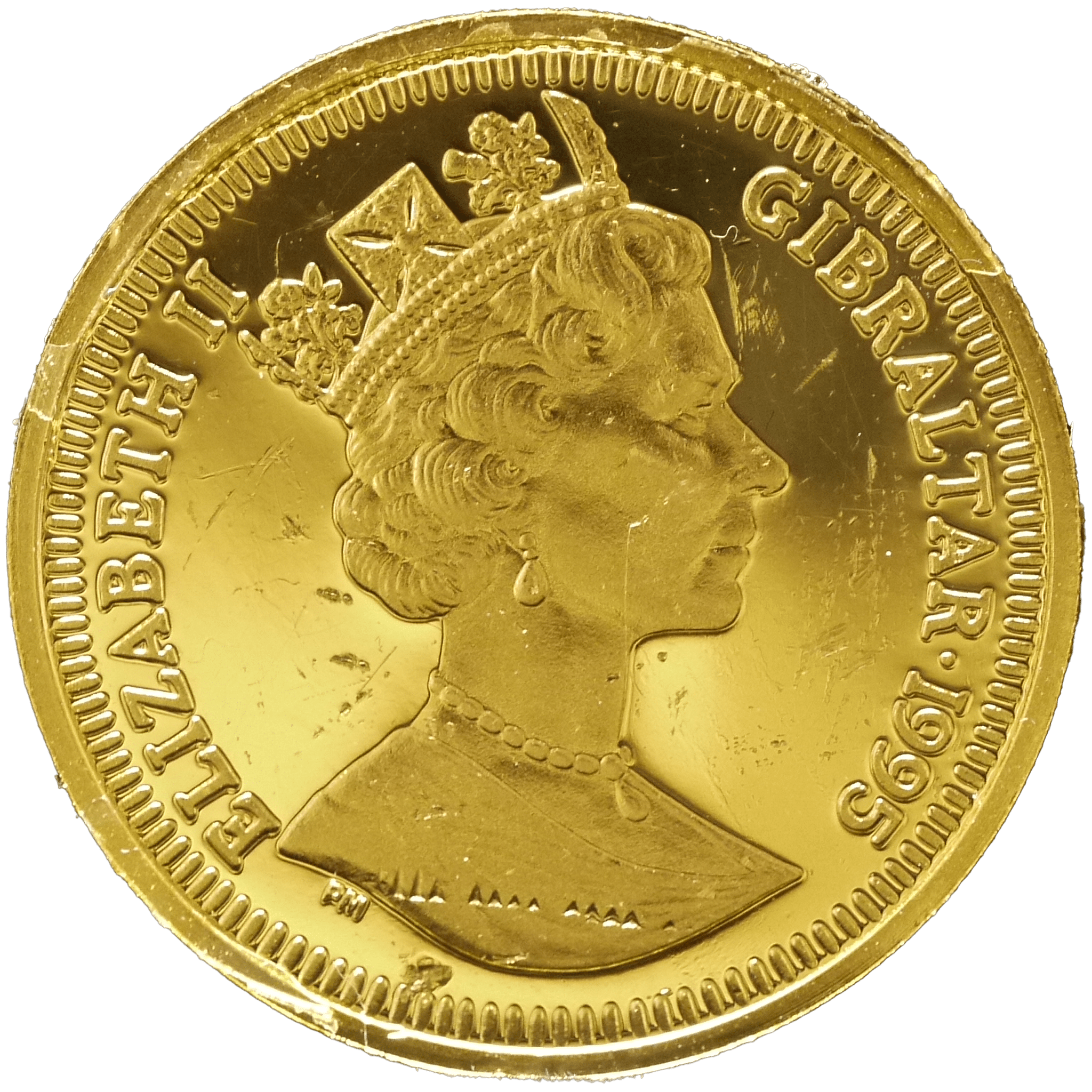 ジブラルタル 1/5クラウン金貨 1995年 ポブジョイ鋳 ピーターラビット