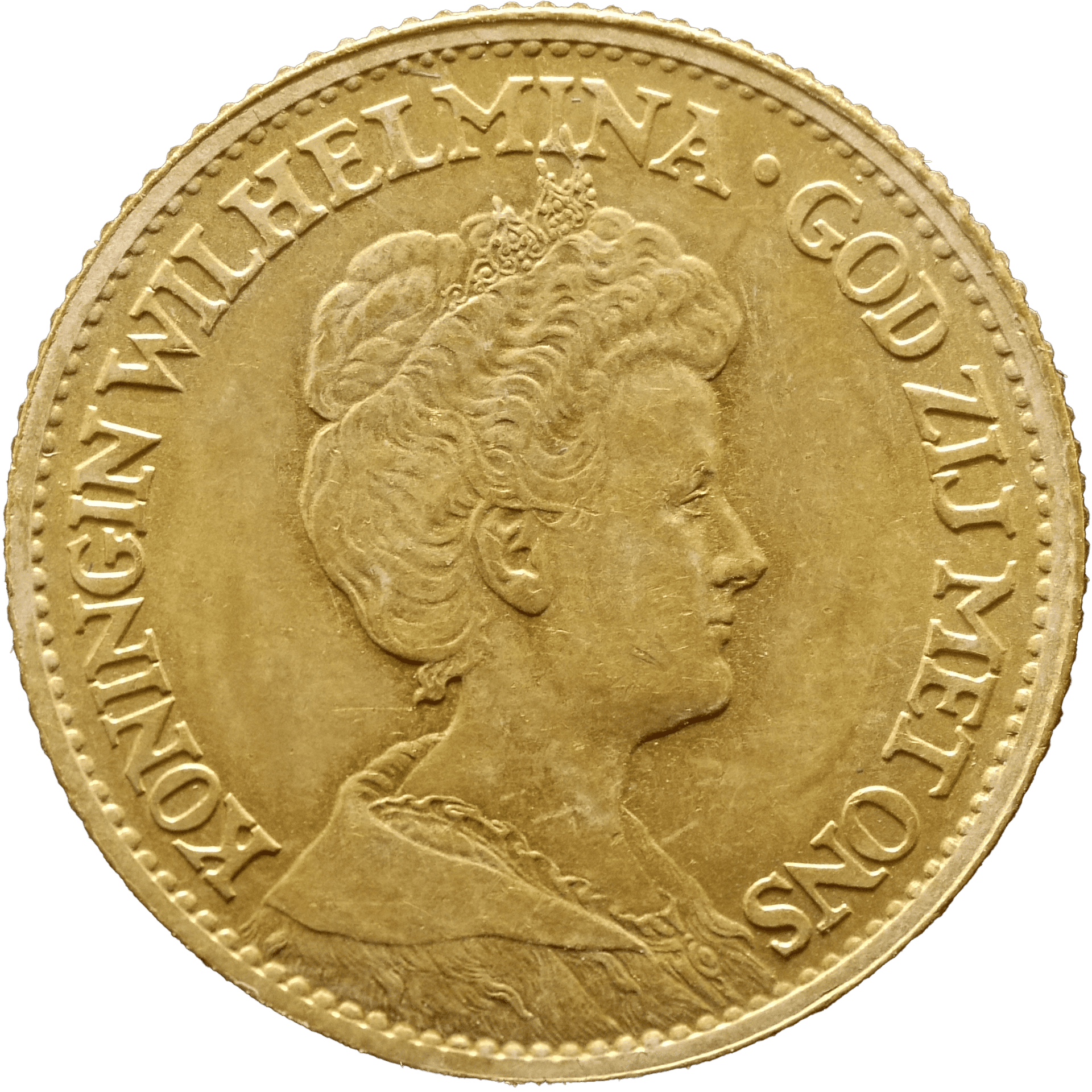 金貨 オランダ王国 5グルデン 1912年　ウィルヘルミナ女王 オランダ王国 5グルデン金貨 1912年 ウィルヘルミナ女王 オランダ王国