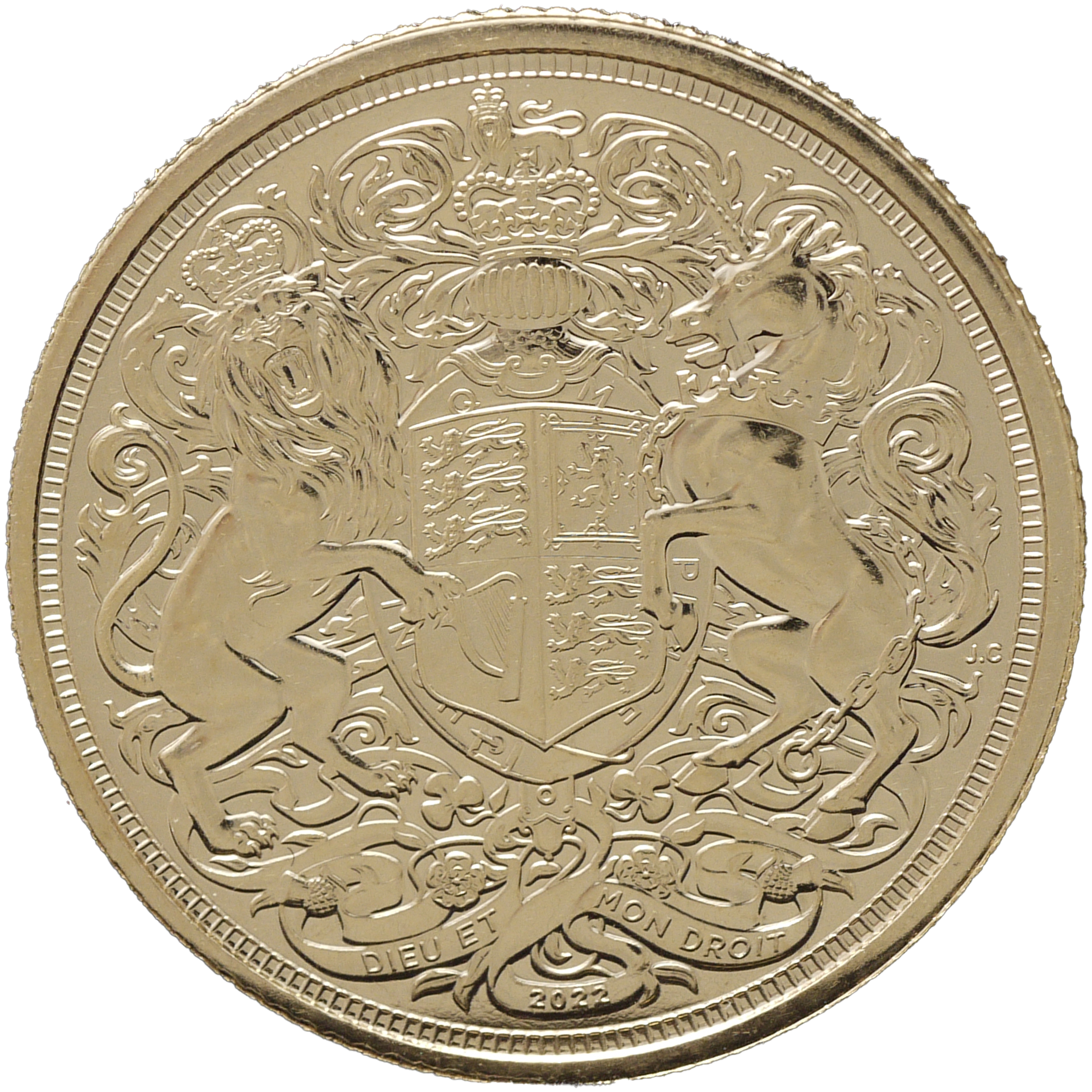イギリス ソヴリン金貨 2022年 ロンドン鋳 チャールズ3世