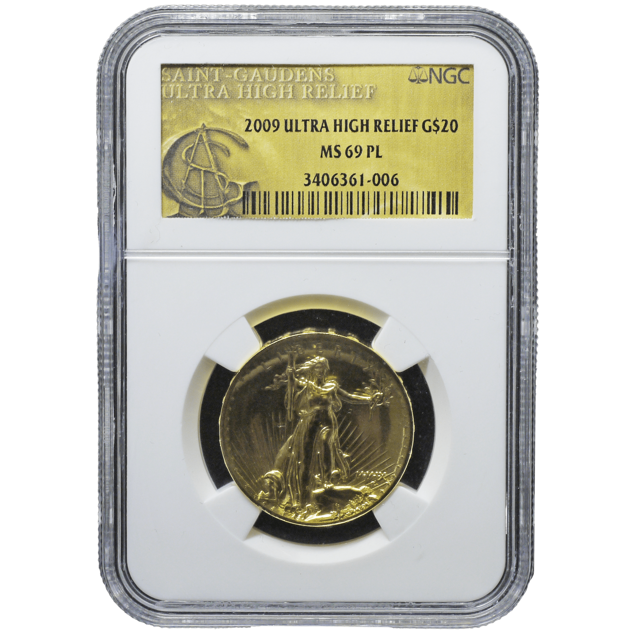 アメリカ 20ドル金貨 2009年 ウェストポイント鋳 ウルトラハイレリーフ NGC MS69PL - NJ BUYER'S MARKETPLACE