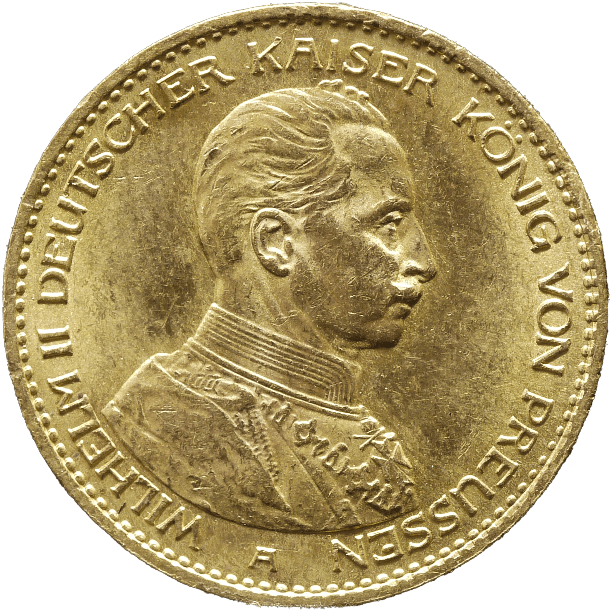 プロイセン 20マルク金貨 1914年 ベルリン鋳 ヴィルヘルム2世 - NJ BUYER'S MARKETPLACE