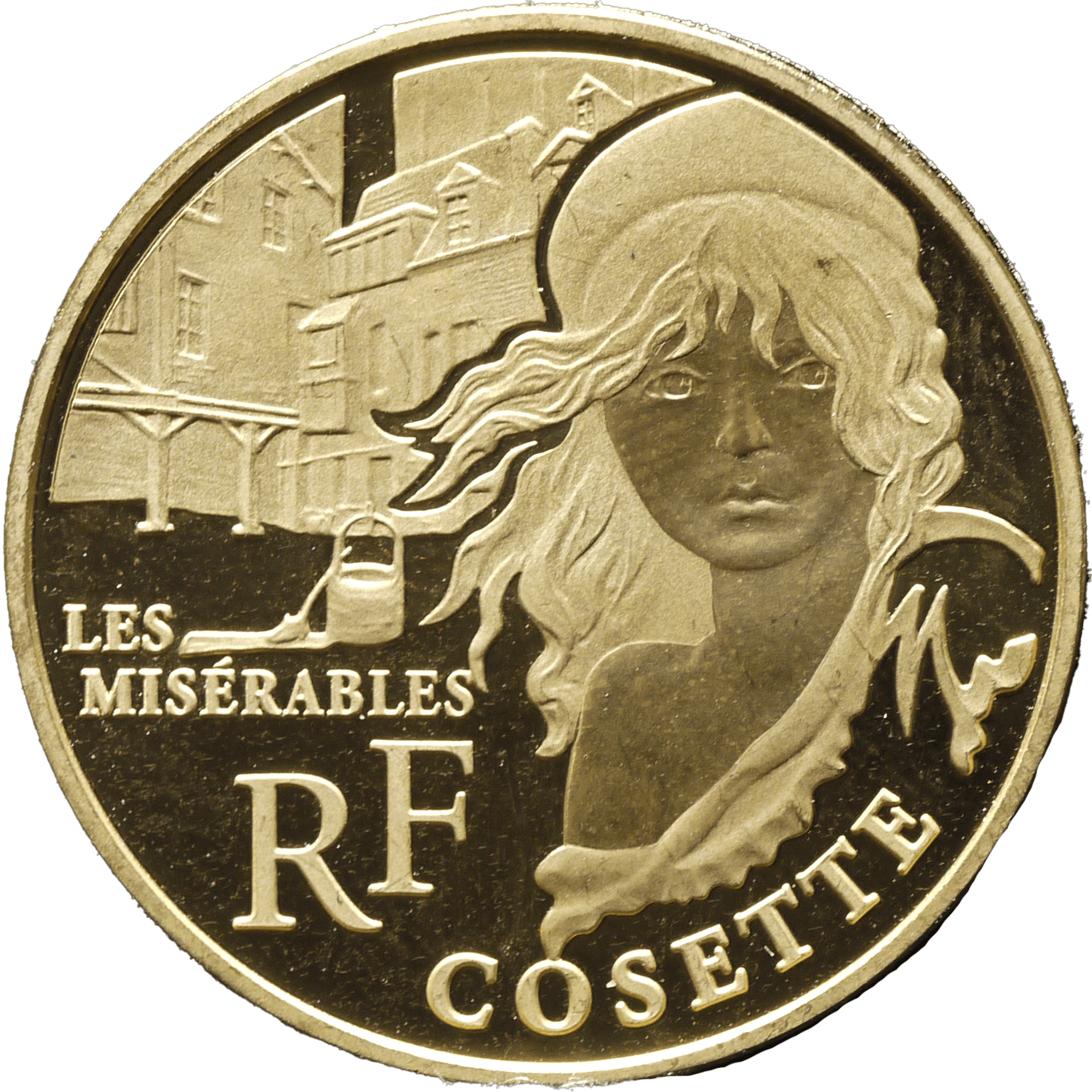 フランス 50ユーロ金貨 2011年 パリ鋳 レ・ミゼラブル 少女コゼット - NJ BUYER'S MARKETPLACE