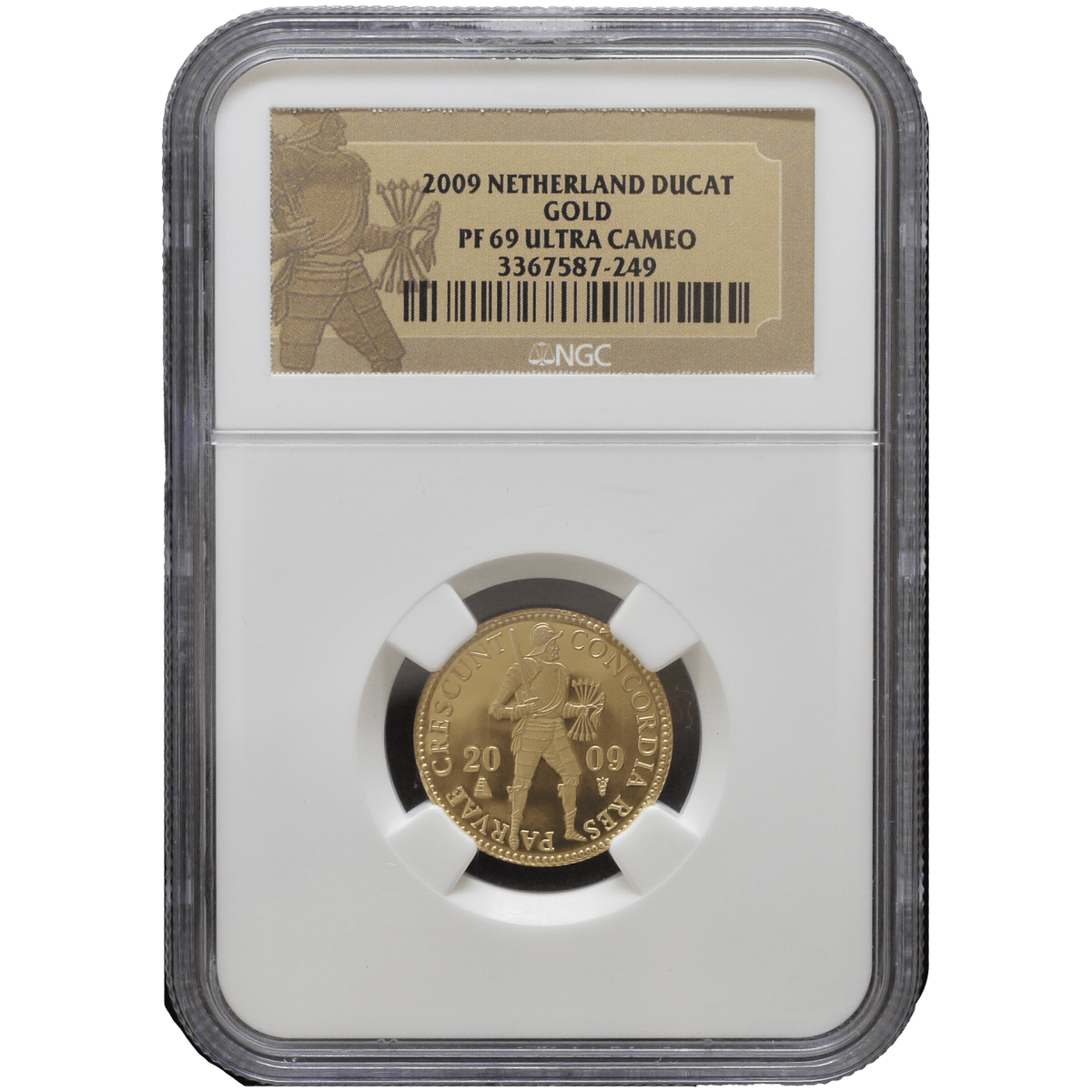 1989 オランダ ダカット銀貨 PCGS PR69 DCAM オランダ ダカット金貨 2009年 NGC PF69UC｜NJ BUYER'S MARKETPLACE