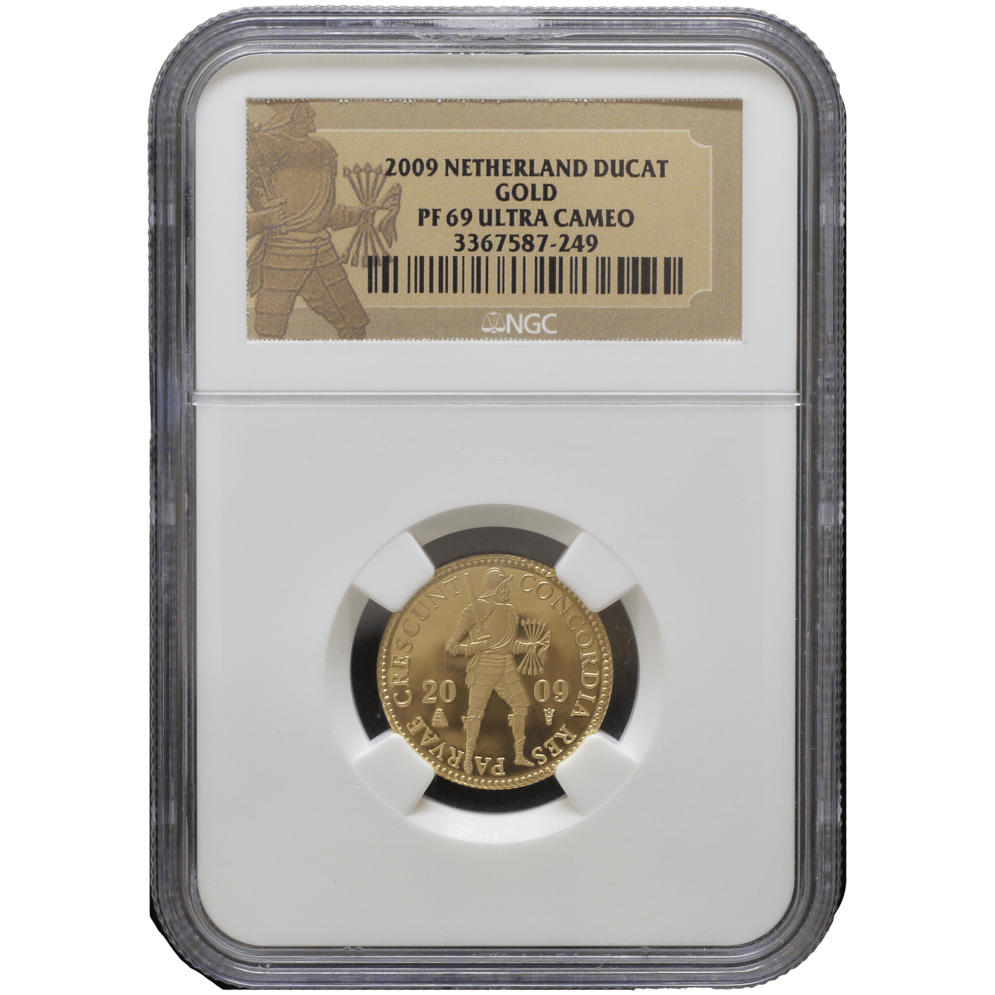 オランダ ダカット金貨 2009年 ユトレヒト鋳 騎士 NGC PF69UC - NJ BUYER'S MARKETPLACE