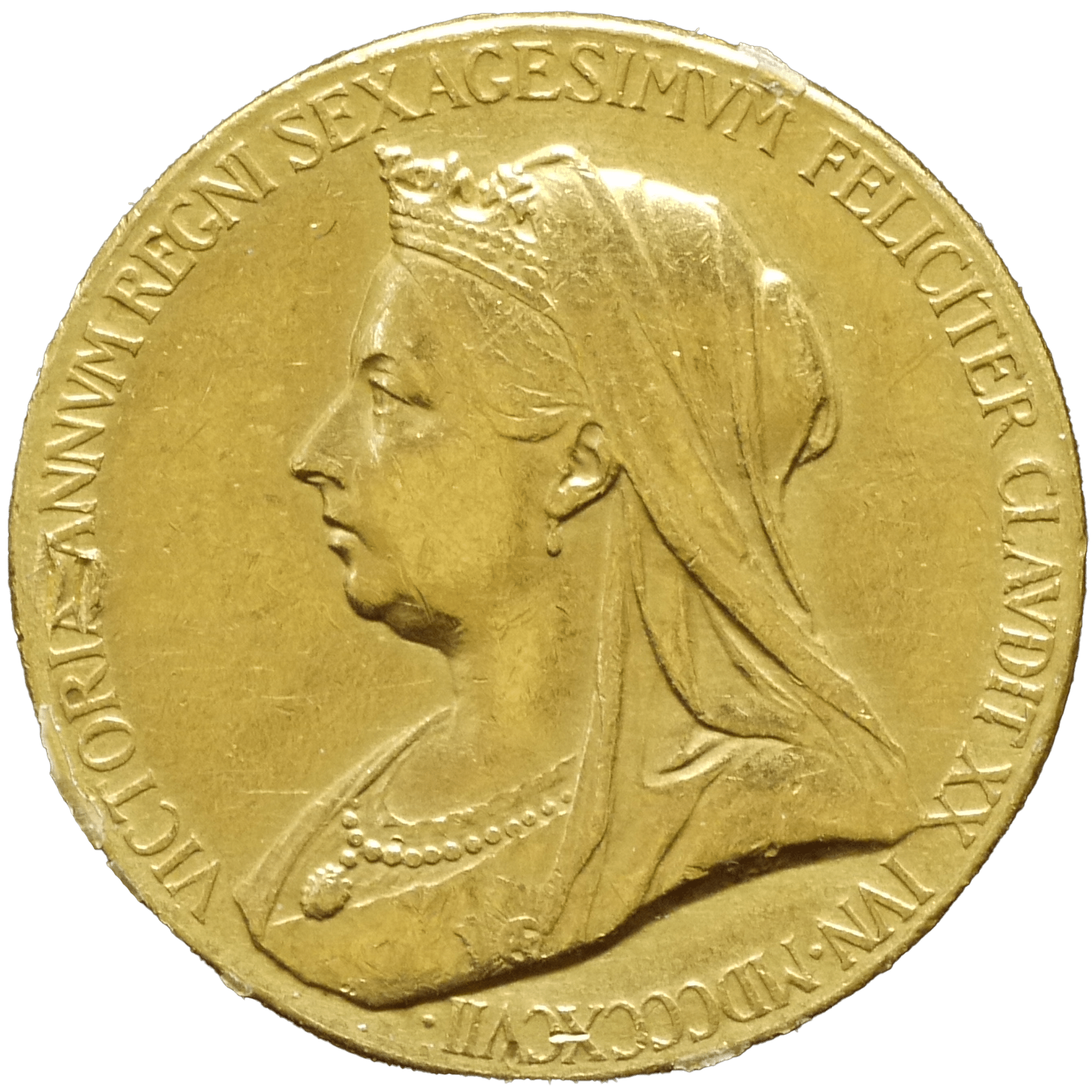 イギリス 金メダル 1897年 ロンドン鋳 ヴィクトリア ダイヤモンド・ジュビリー - NJ BUYER'S MARKETPLACE