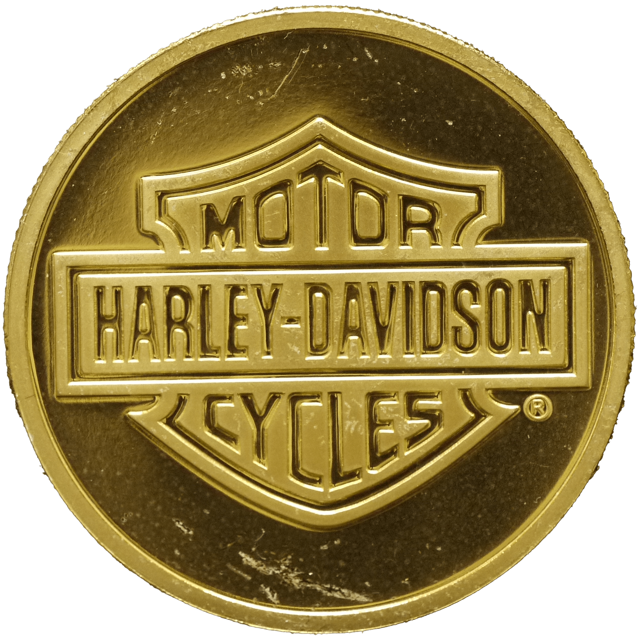 ハーレーダビッドソン 1オンス金メダル 1903シリアルナンバーワン - NJ BUYER'S MARKETPLACE