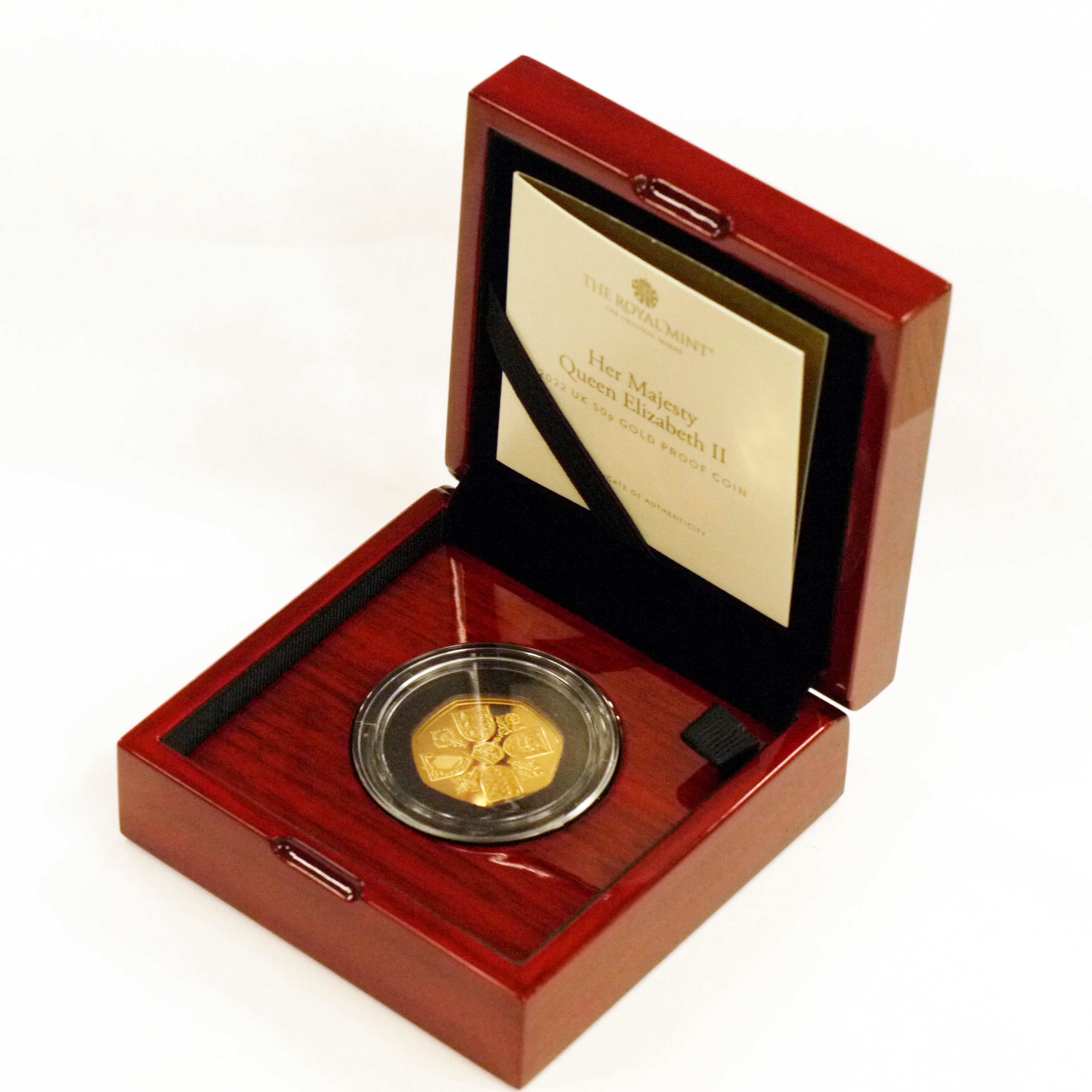 イギリス 50ペンス金貨 2022年 ロンドン鋳 エリザベス2世追悼