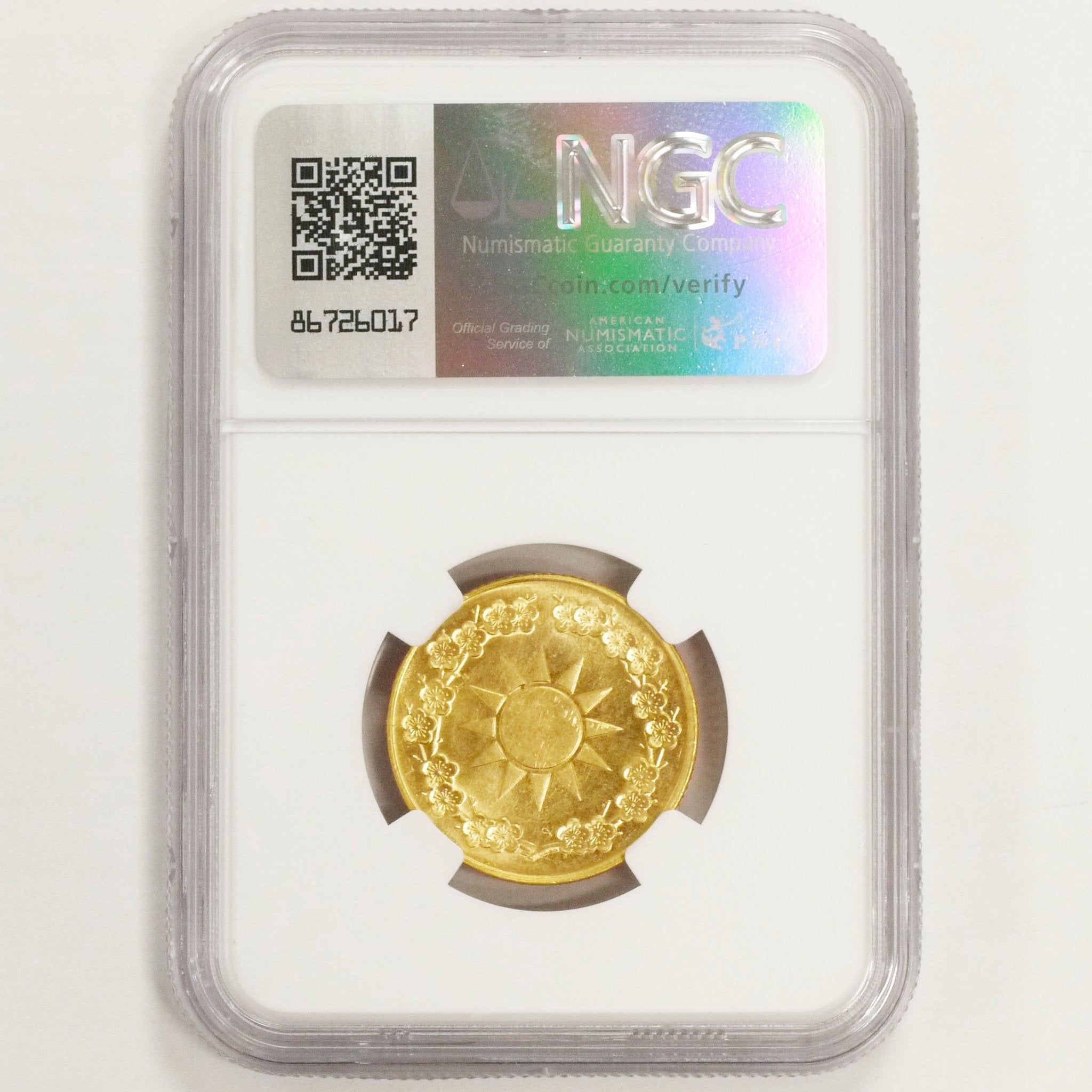 台湾 1/2oz金メダル 1976年 蒋介石 NGC MS62 - NJ BUYER'S MARKETPLACE