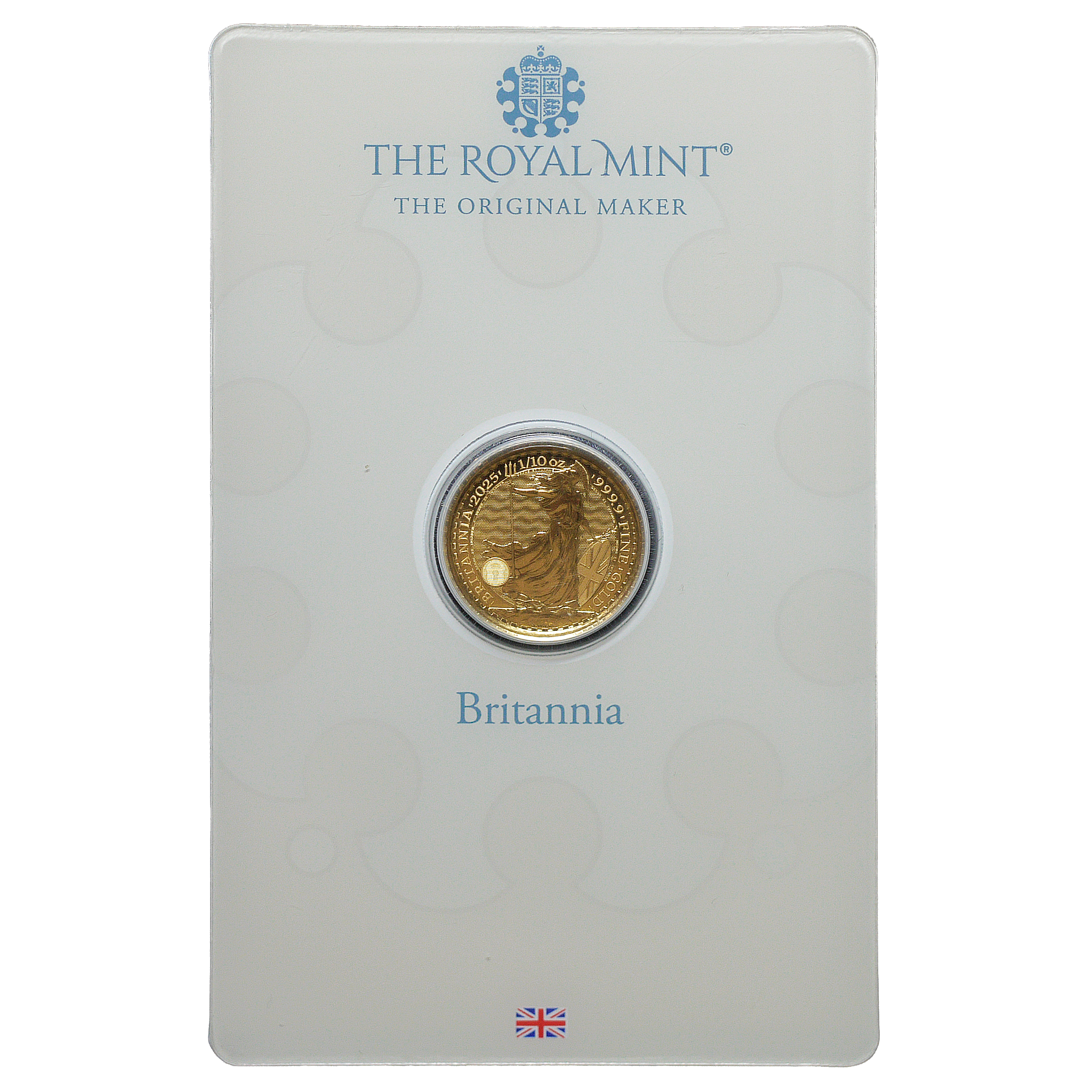イギリス 10ポンド金貨 2025年 ロンドン鋳 ブリタニア オリジナルミントパッケージ